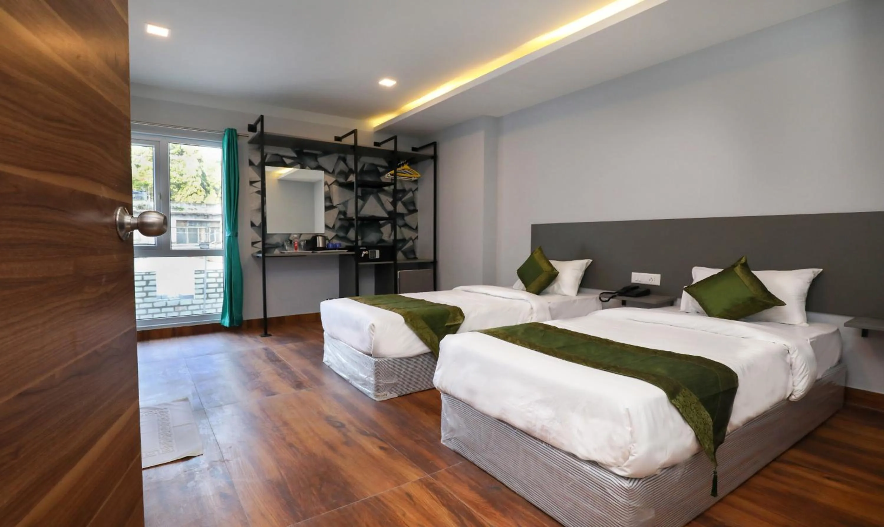 Bedroom, Bed in Treebo Apple Villa