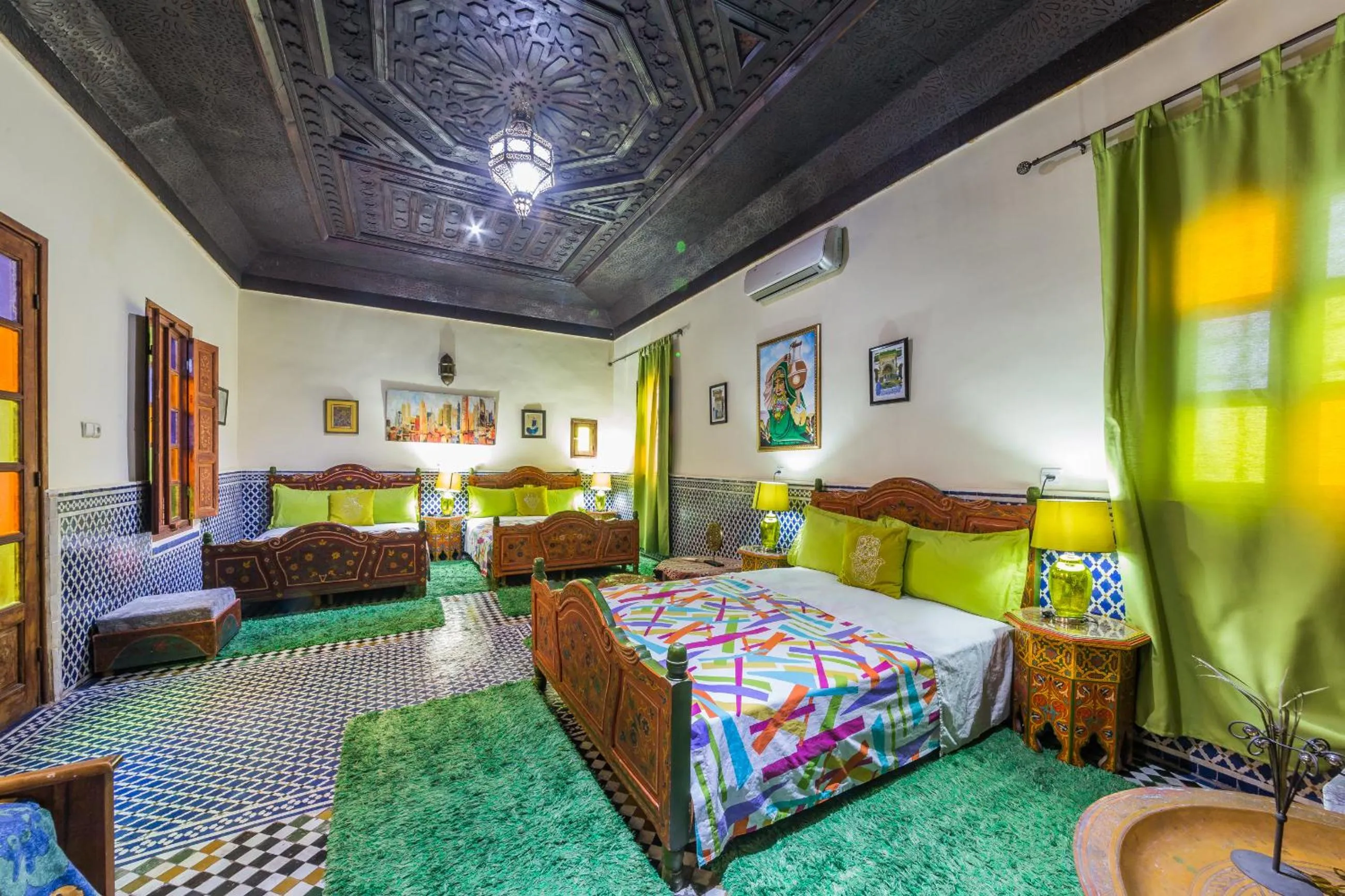 Bed in Riad L'Artiste