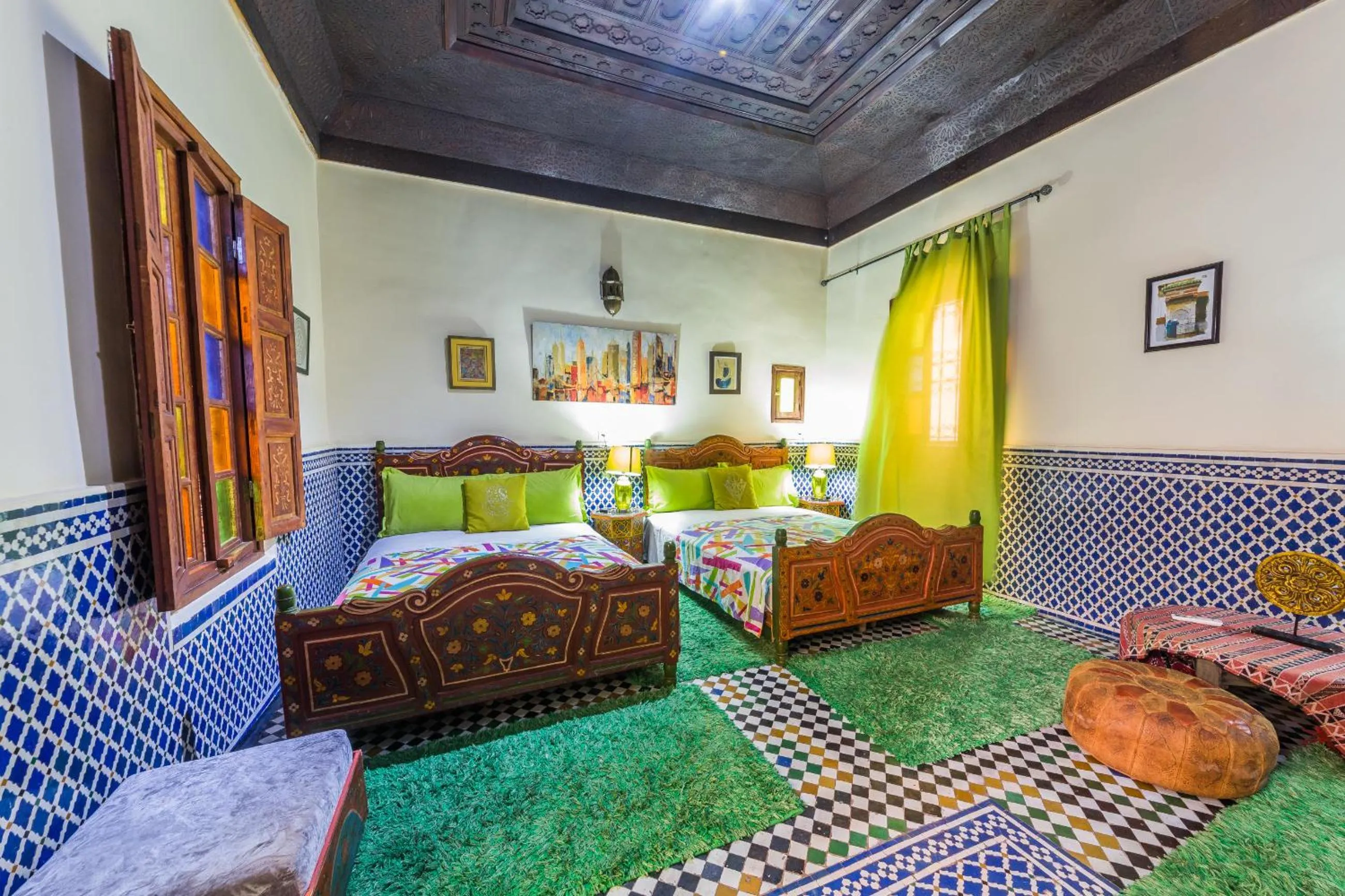 Bed in Riad L'Artiste