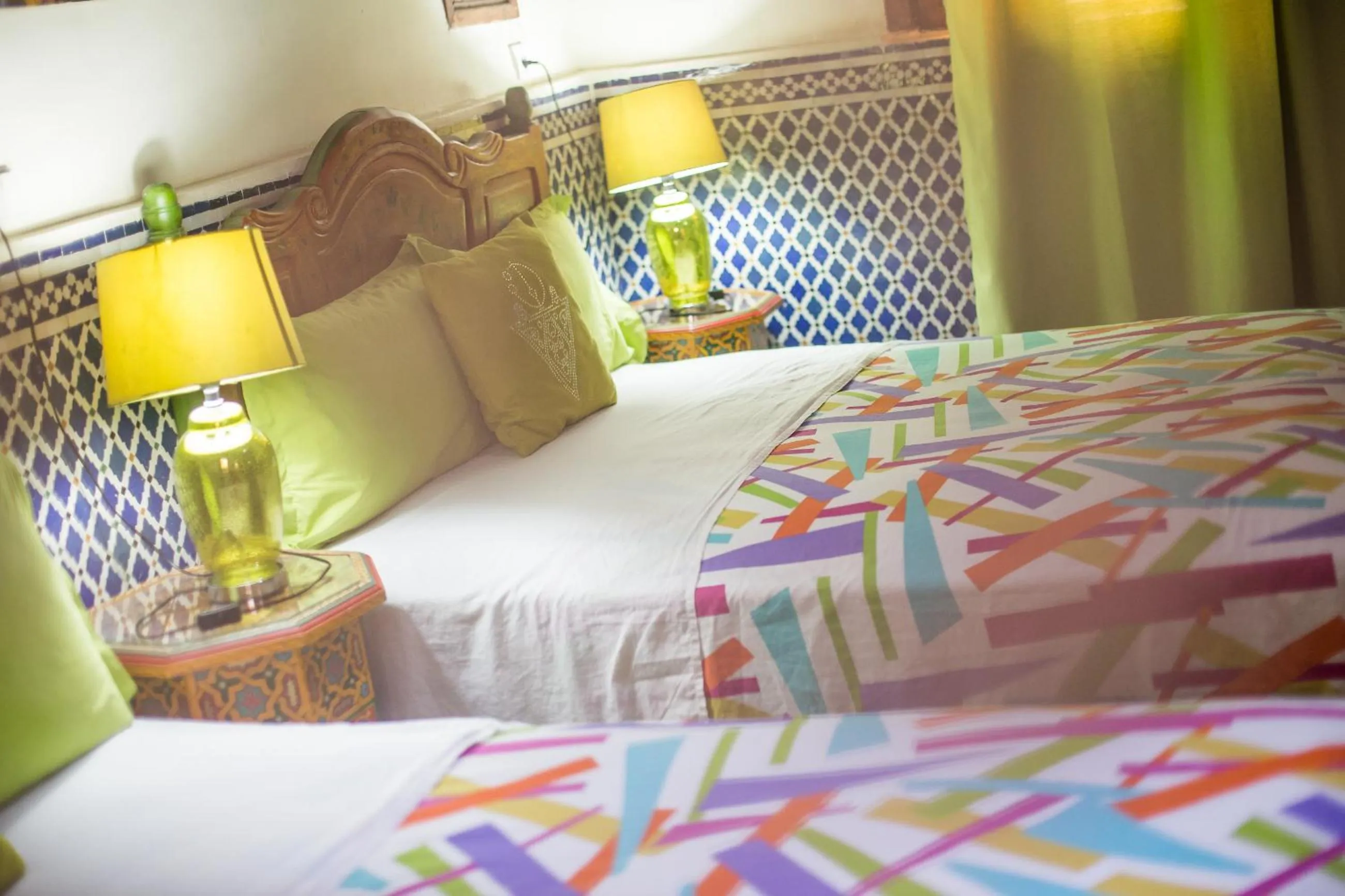 Bed in Riad L'Artiste