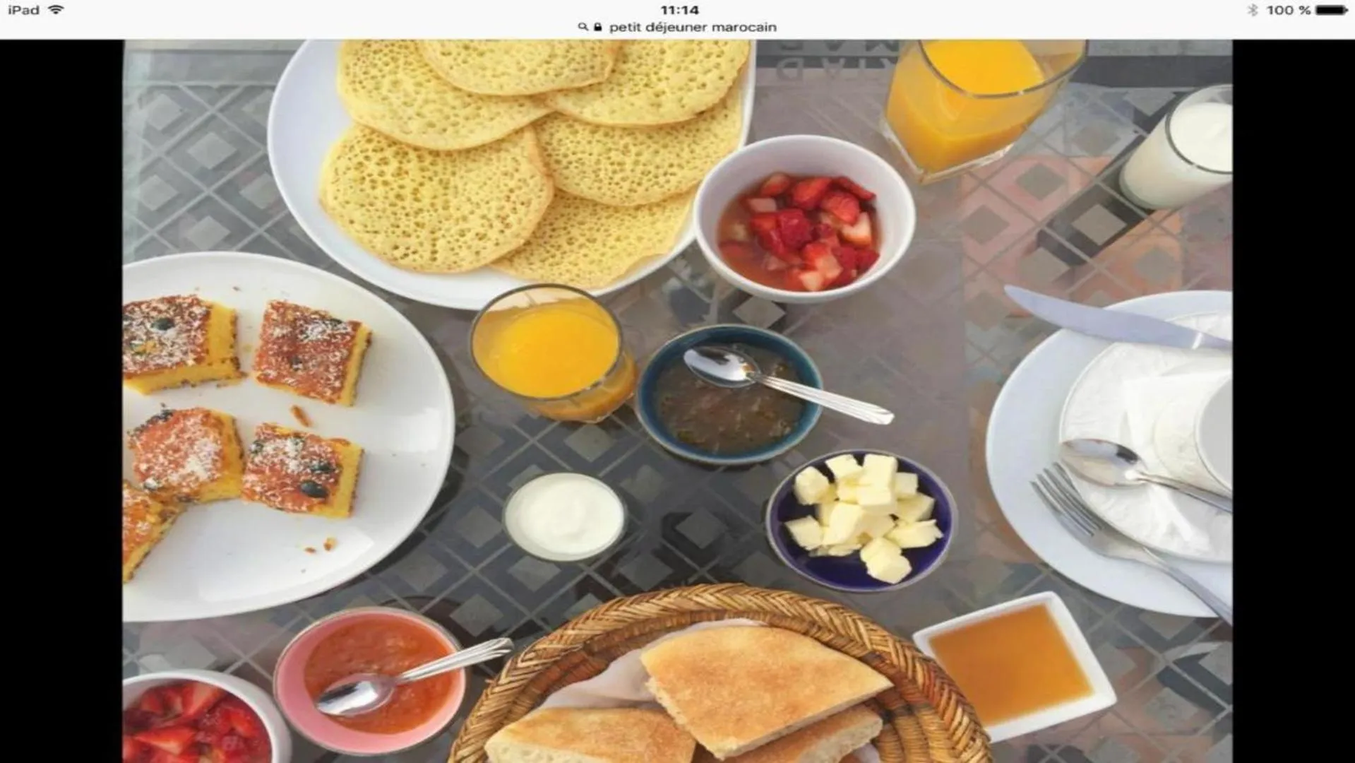 Breakfast in Riad L'Artiste