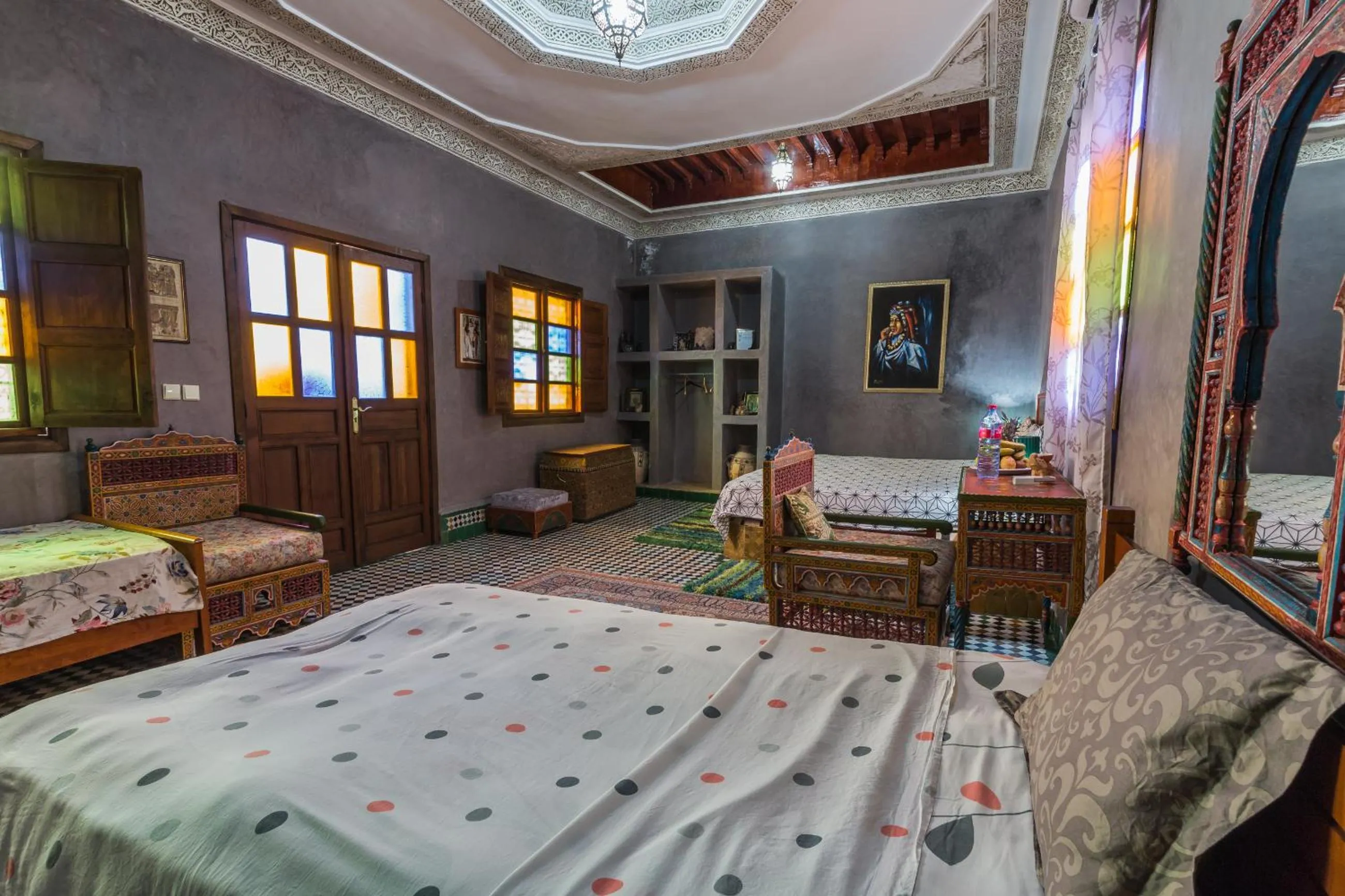 Bed in Riad L'Artiste