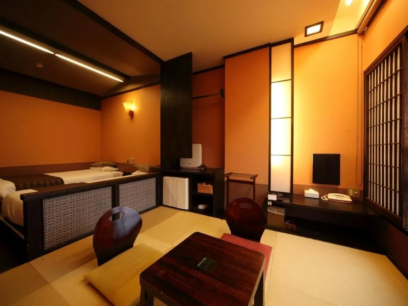 Photo of the whole room, Bed in Unzen Fukudaya