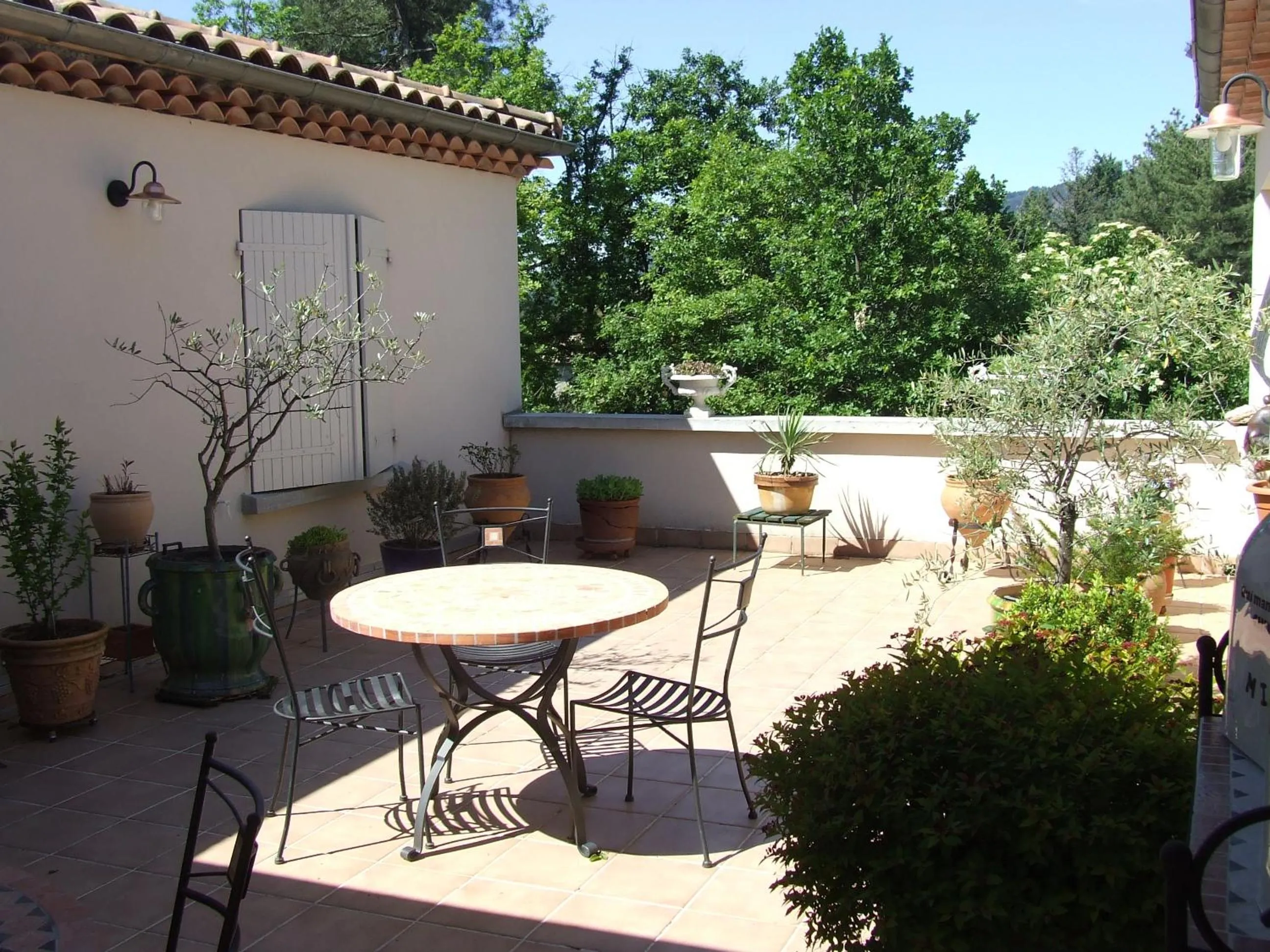 Balcony/Terrace in Domaine du Planas AILHON ARDECHE