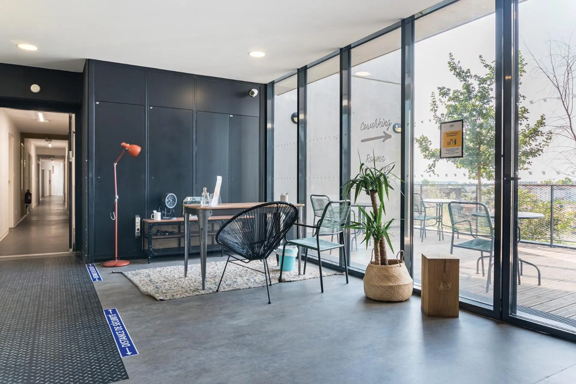 Seating area in Student Factory Bordeaux Armagnac