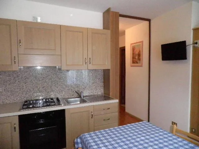 Kitchen or kitchenette in Appartamenti Nigritella