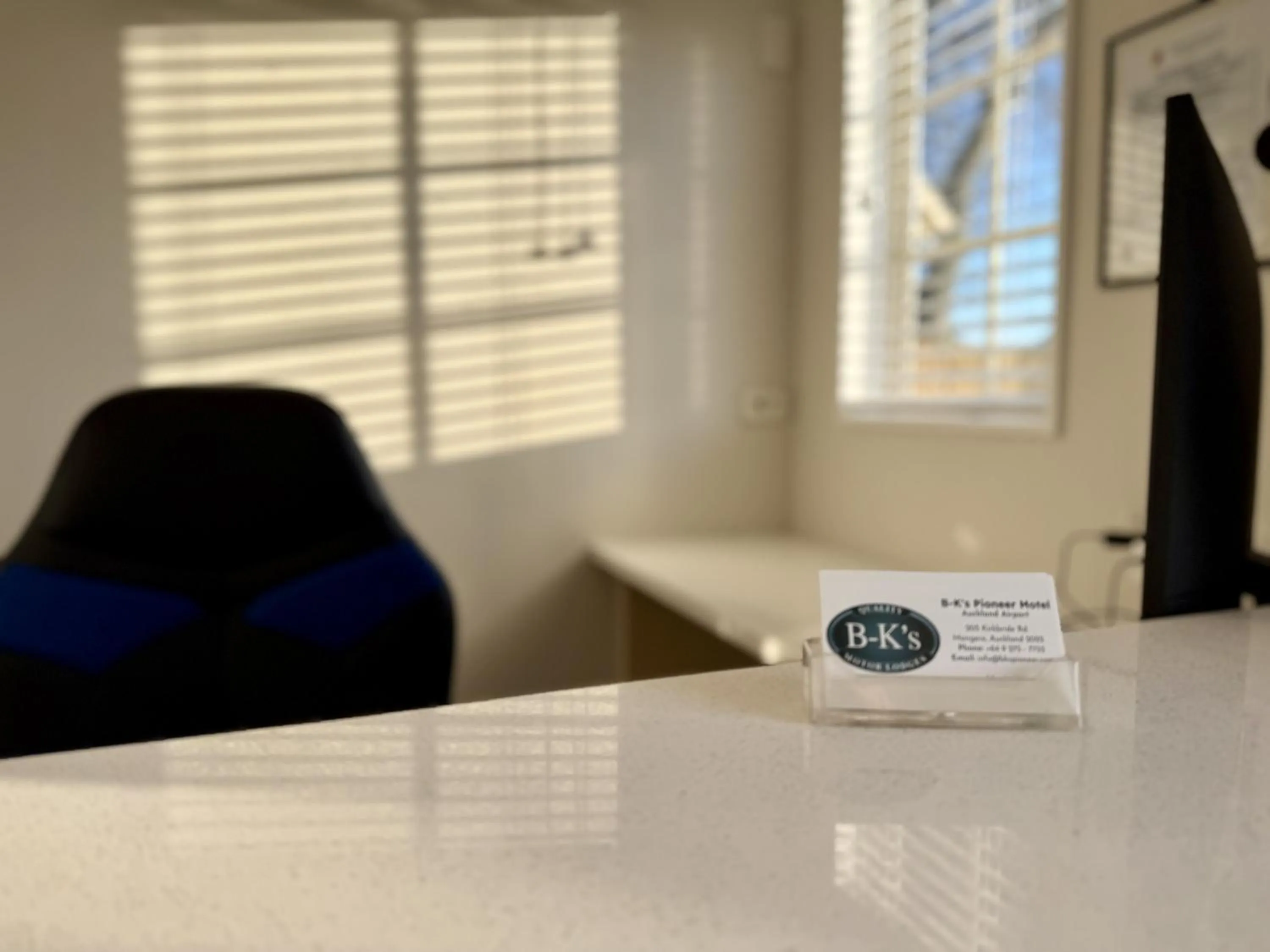 Lobby or reception in BKs Pioneer Motel