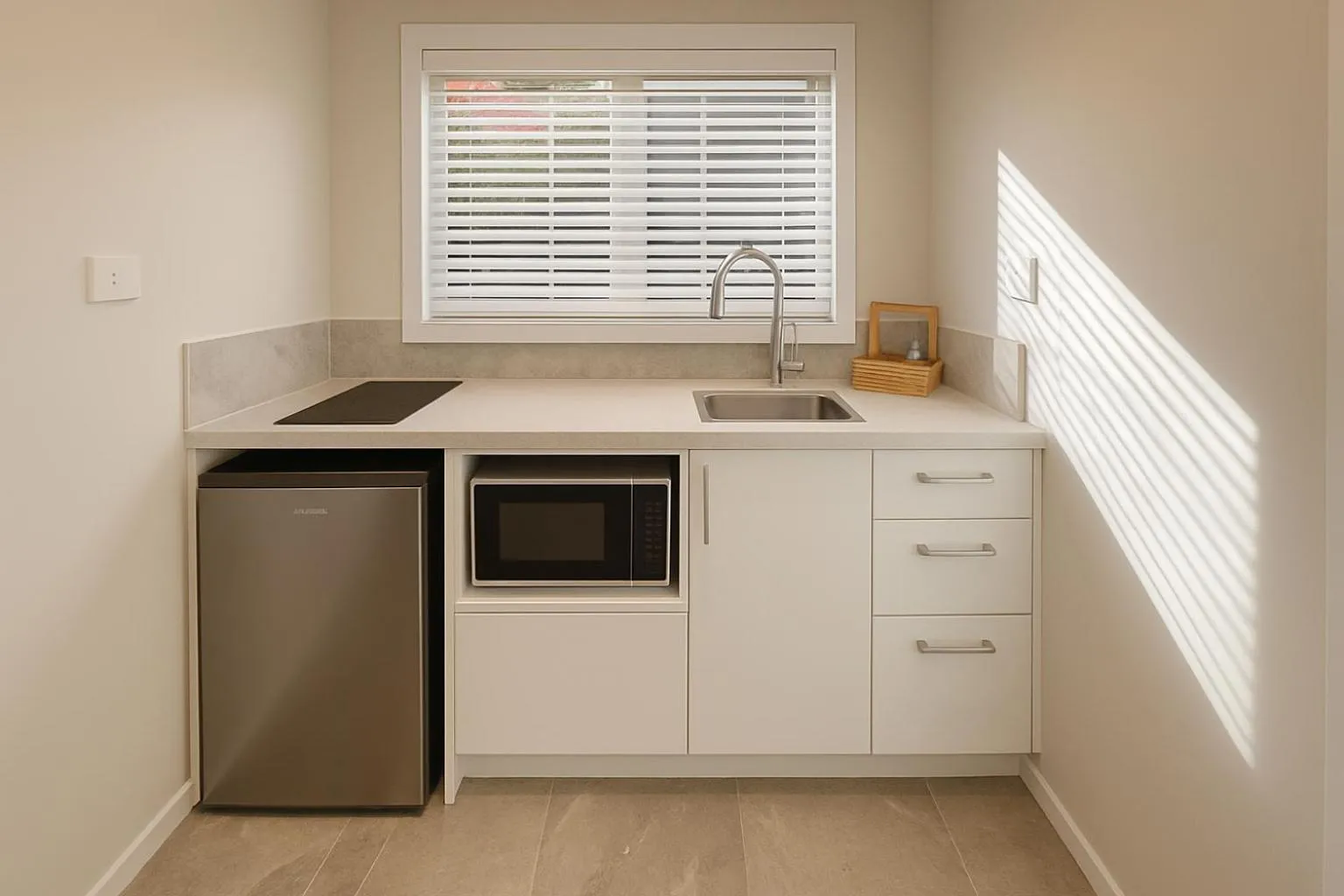 Kitchen or kitchenette in BKs Pioneer Motel