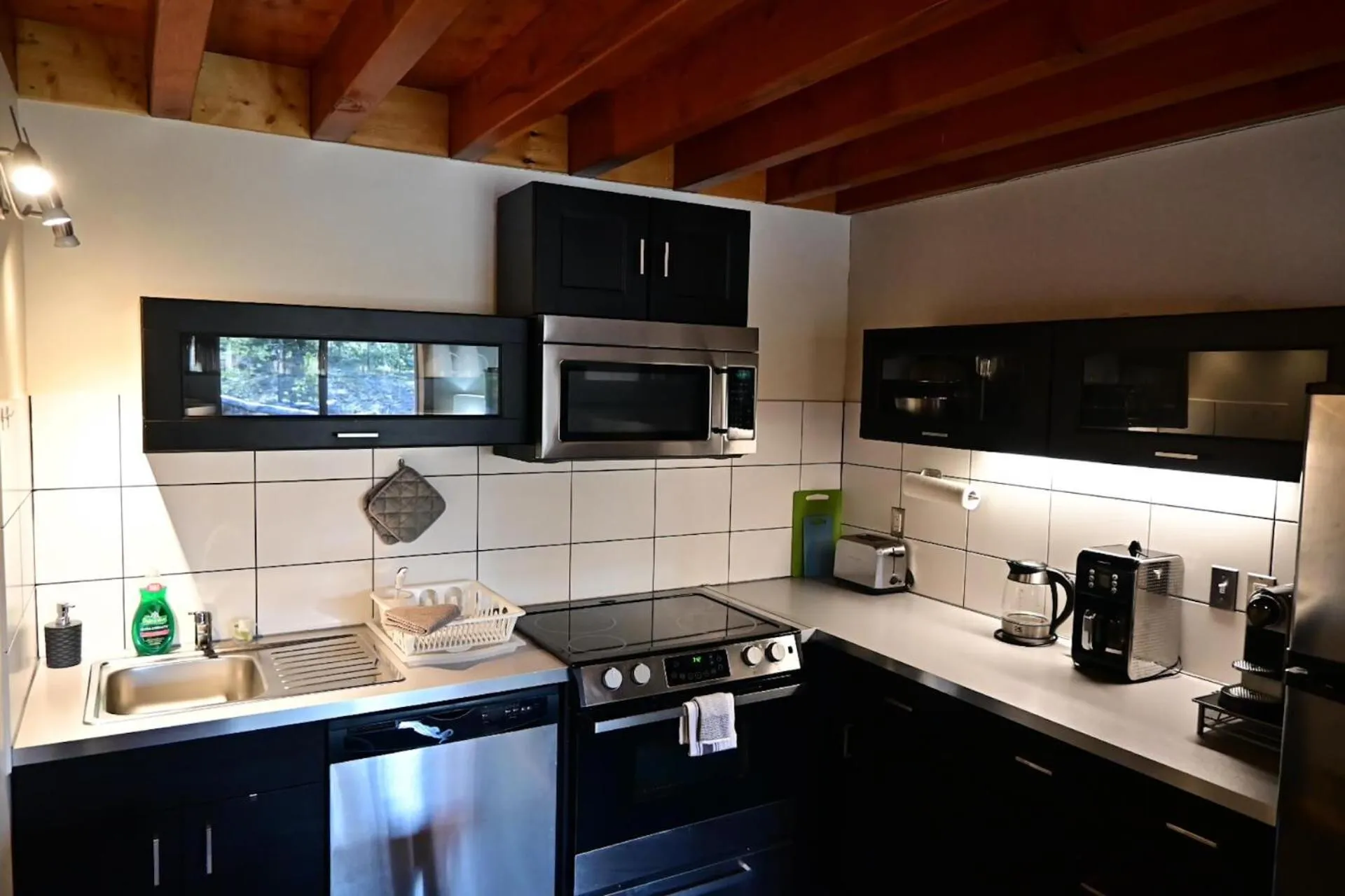 kitchen in Red Cariboo Apartments