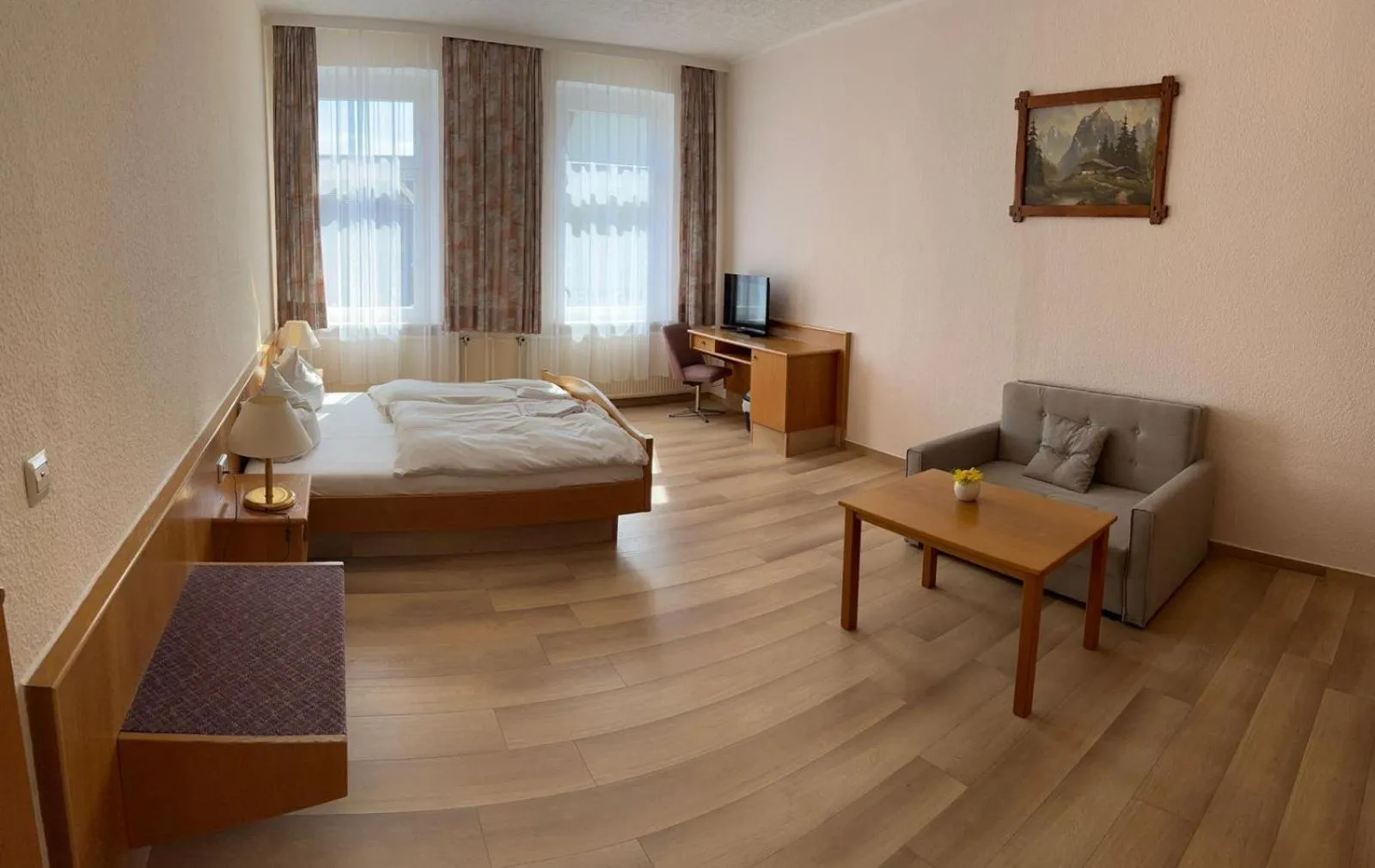 Bed in Hotel Goldenes Schiff