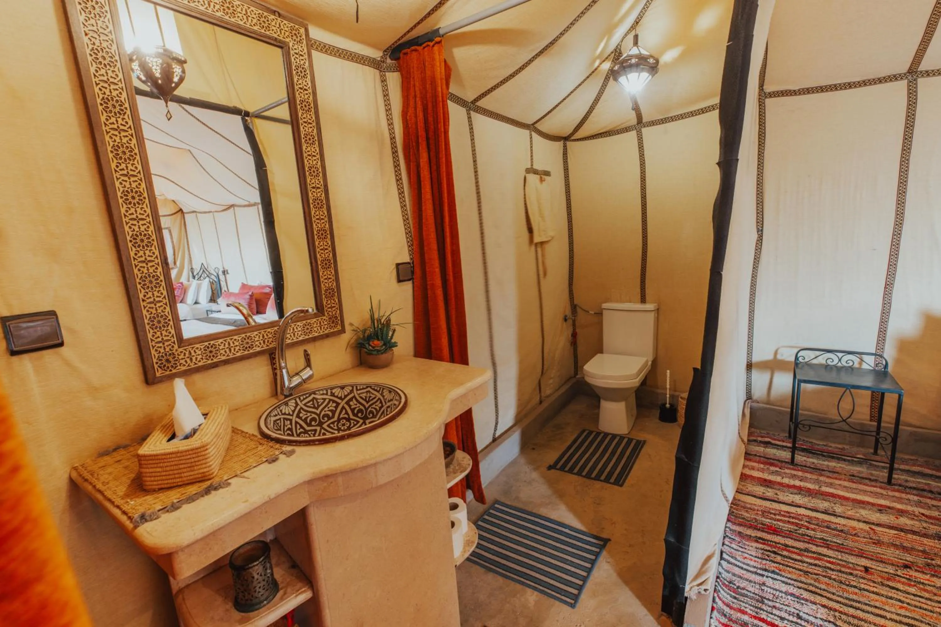 Bathroom in Tassili Luxury Desert Camp