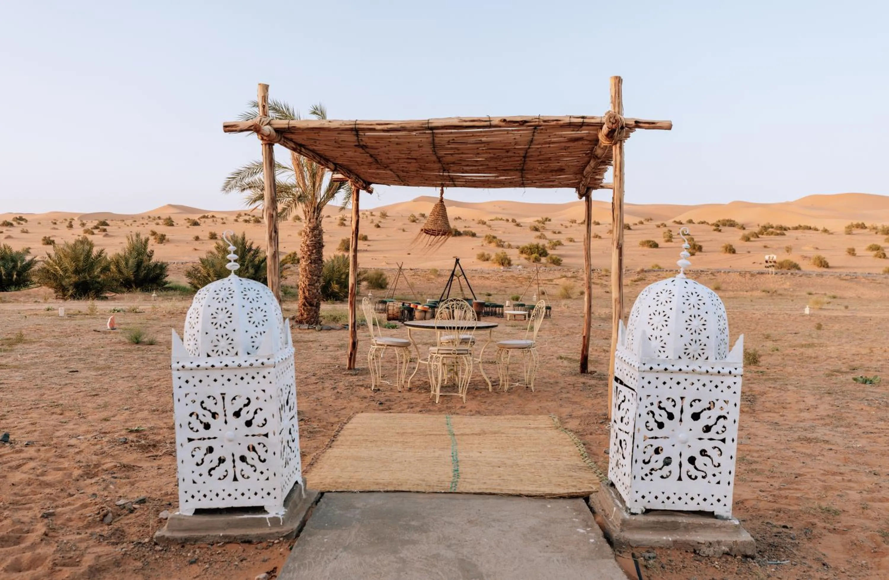 Patio in Tassili Luxury Desert Camp