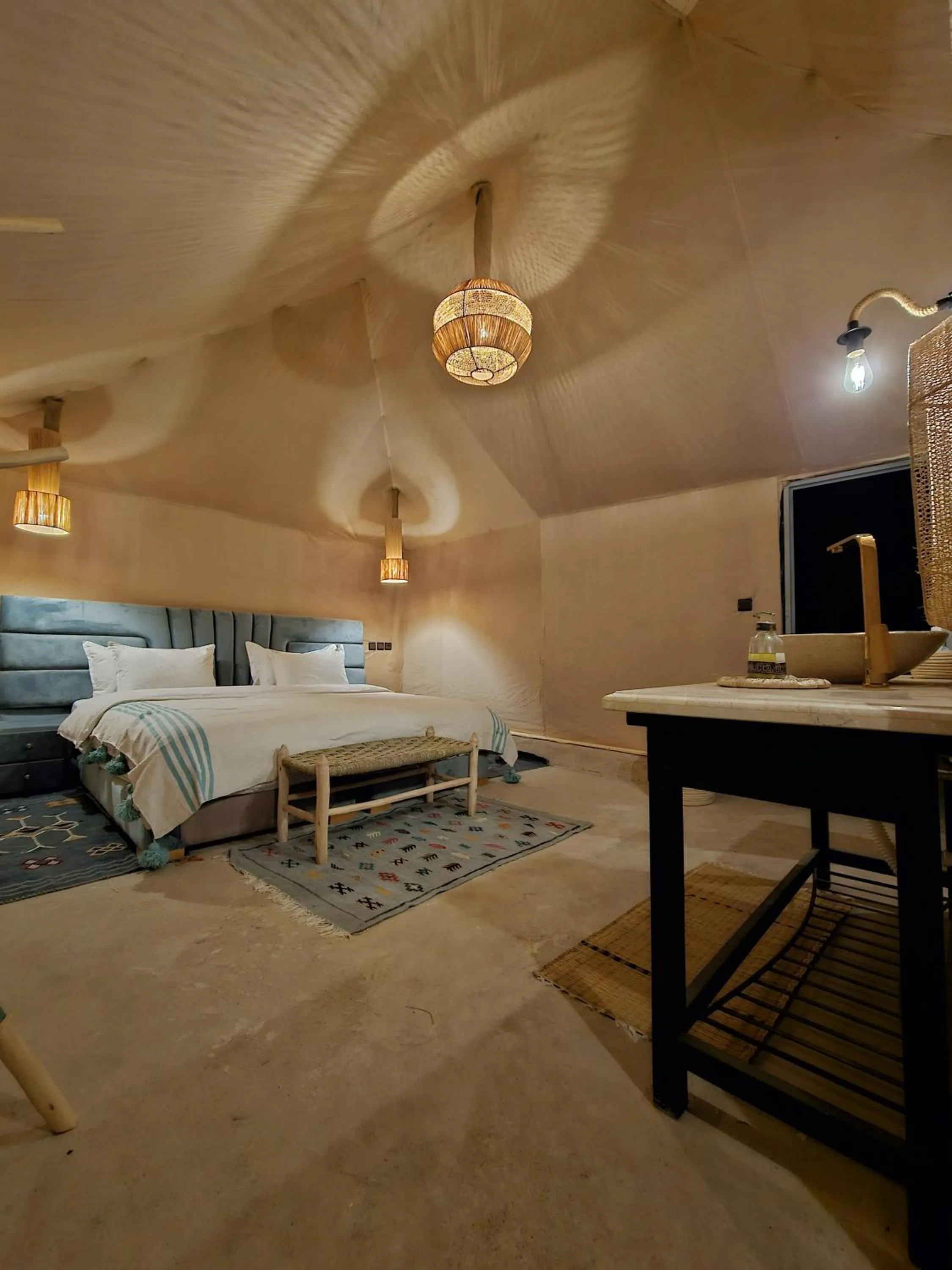 Photo of the whole room, Bed in Tassili Luxury Desert Camp