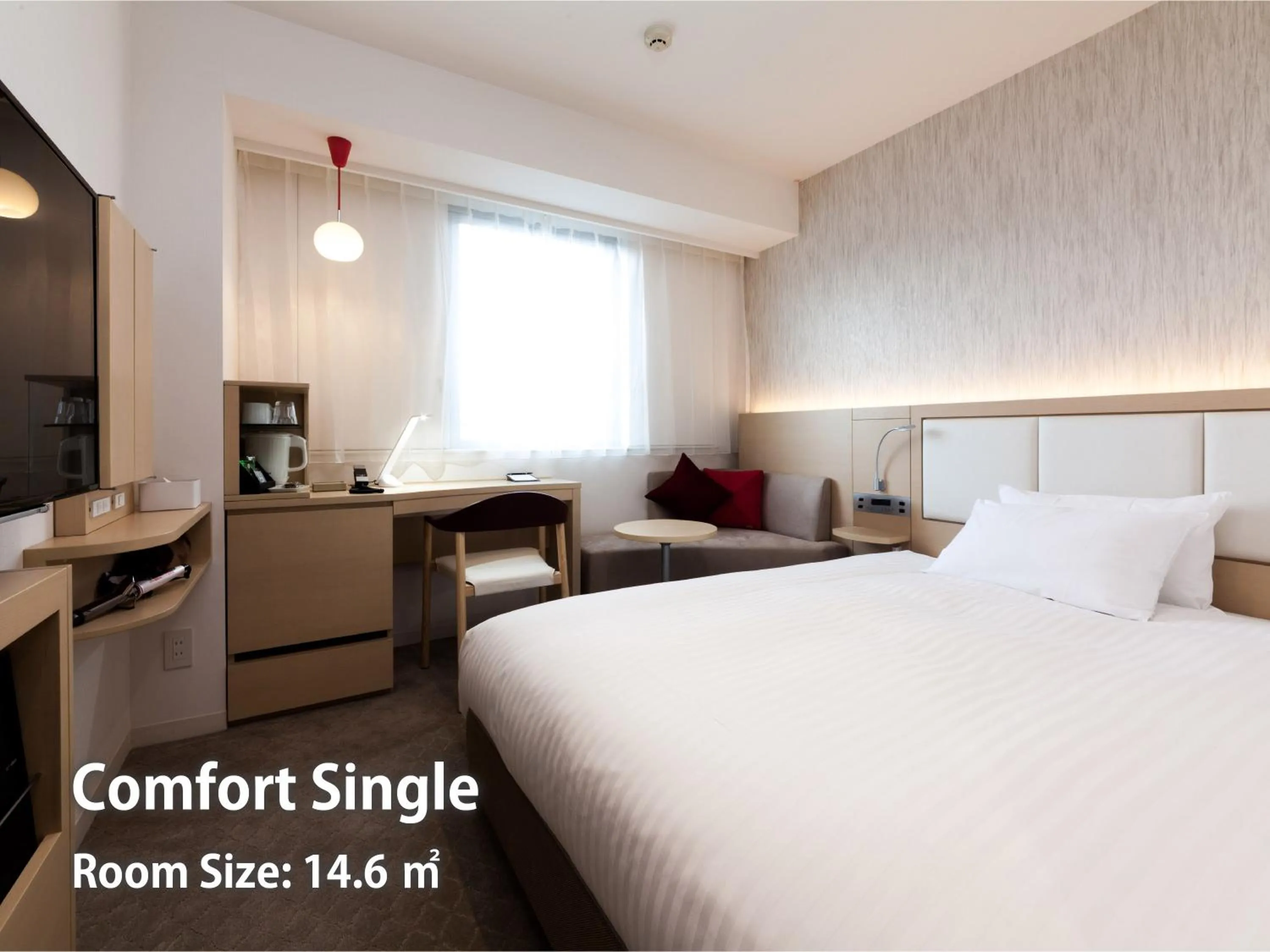 Photo of the whole room, Bed in Nishitetsu Hotel Croom Hakata