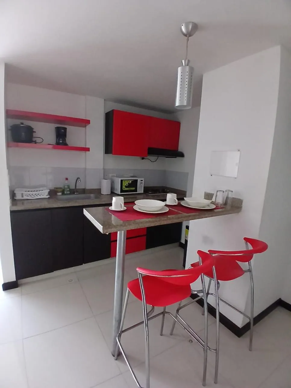 Kitchen or kitchenette in Hotel Plaza Norte Cali