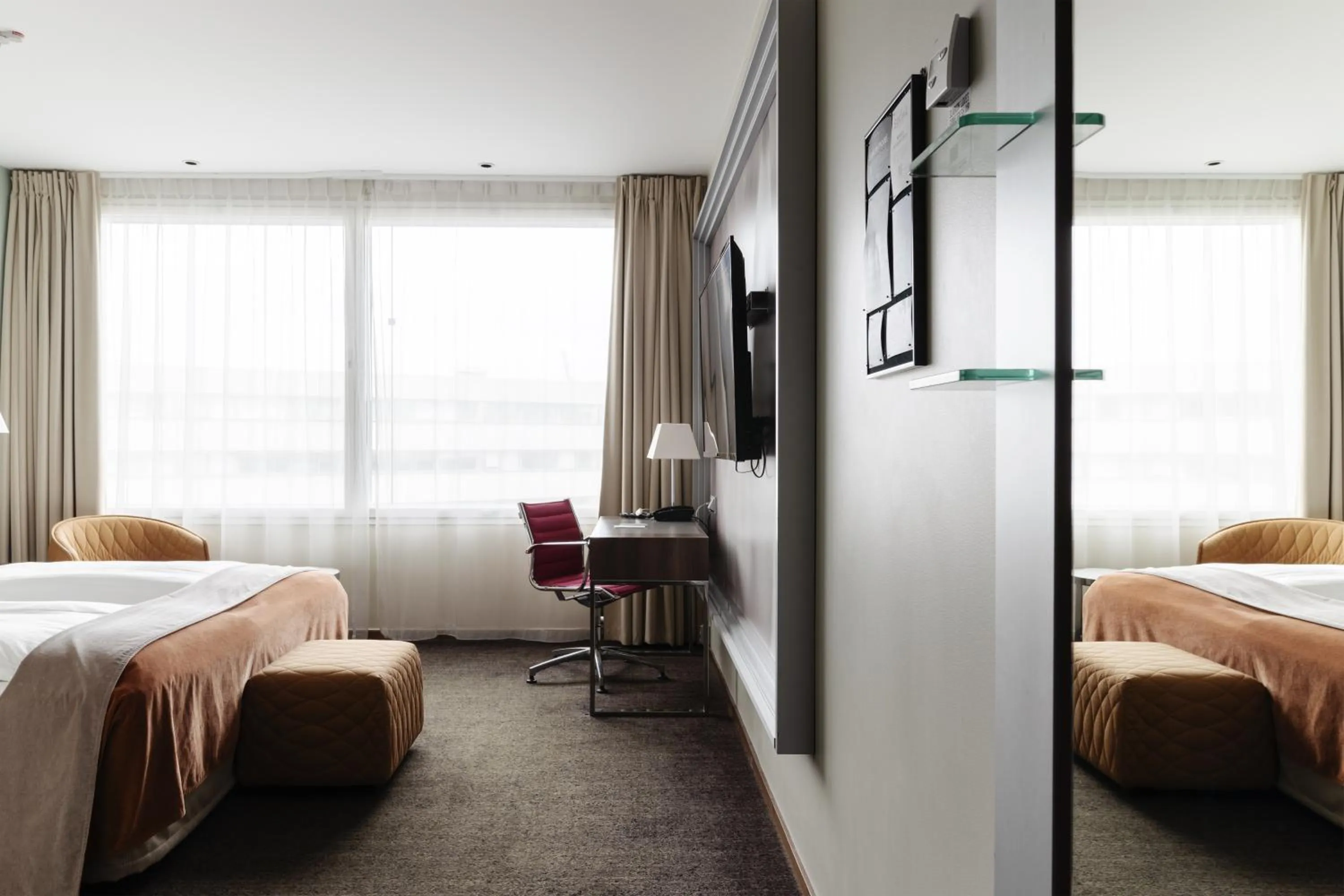 Bedroom, Bed in Clarion Hotel Arlanda Airport Terminal