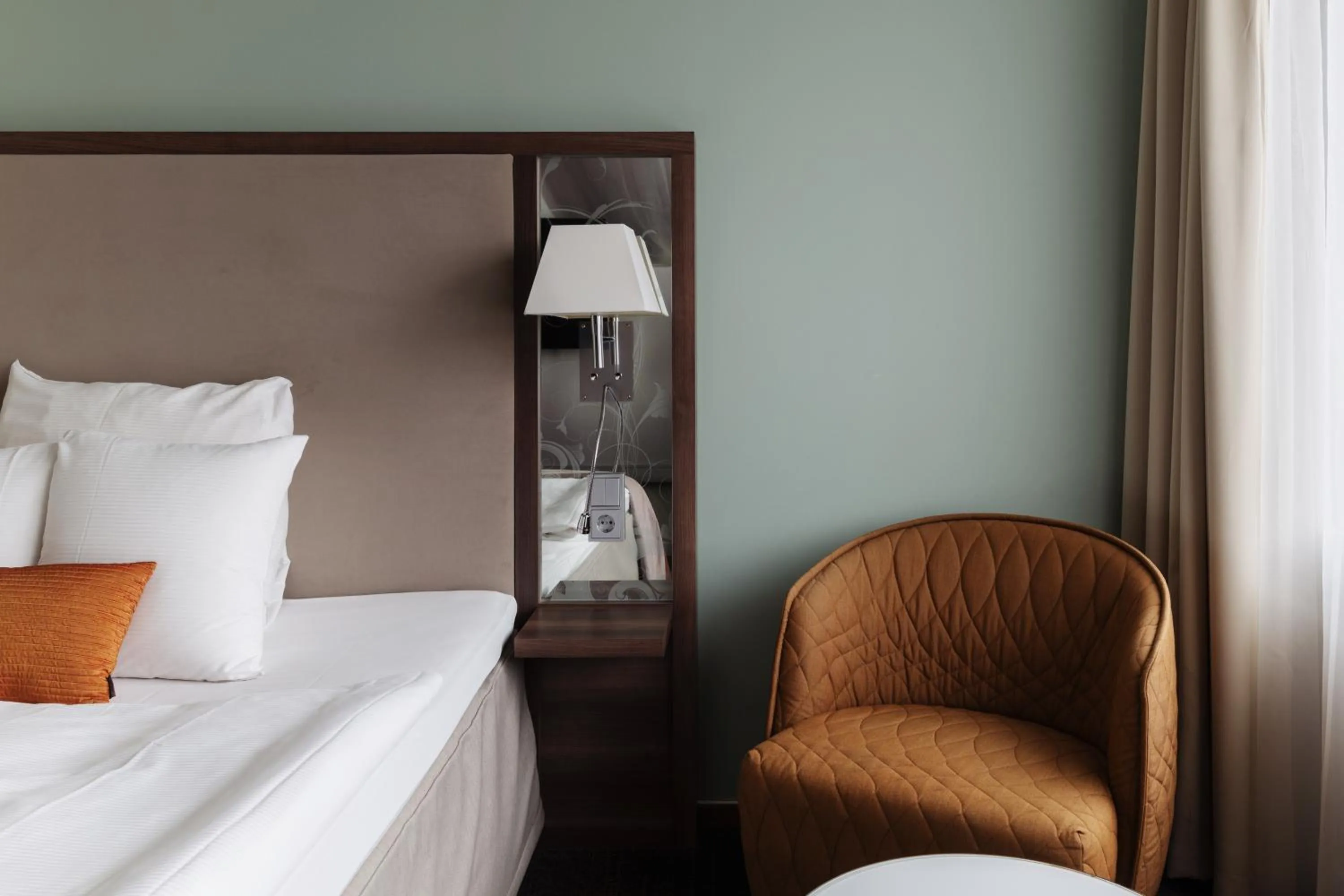 Bed in Clarion Hotel Arlanda Airport Terminal