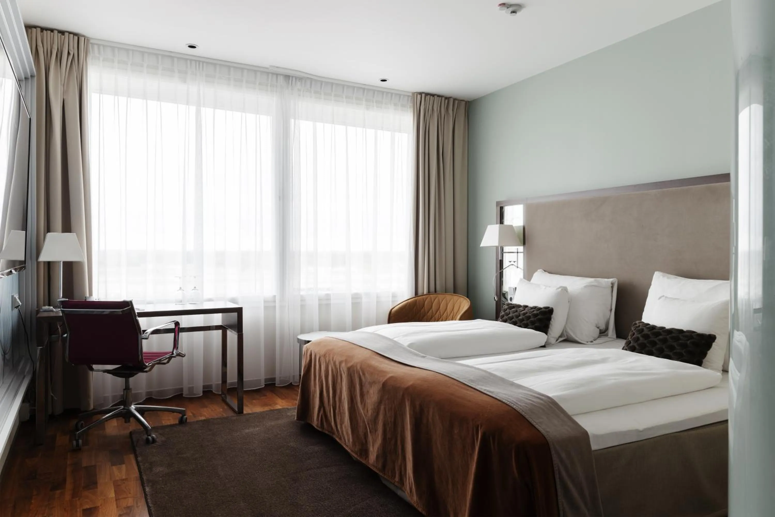 Bedroom, Bed in Clarion Hotel Arlanda Airport Terminal