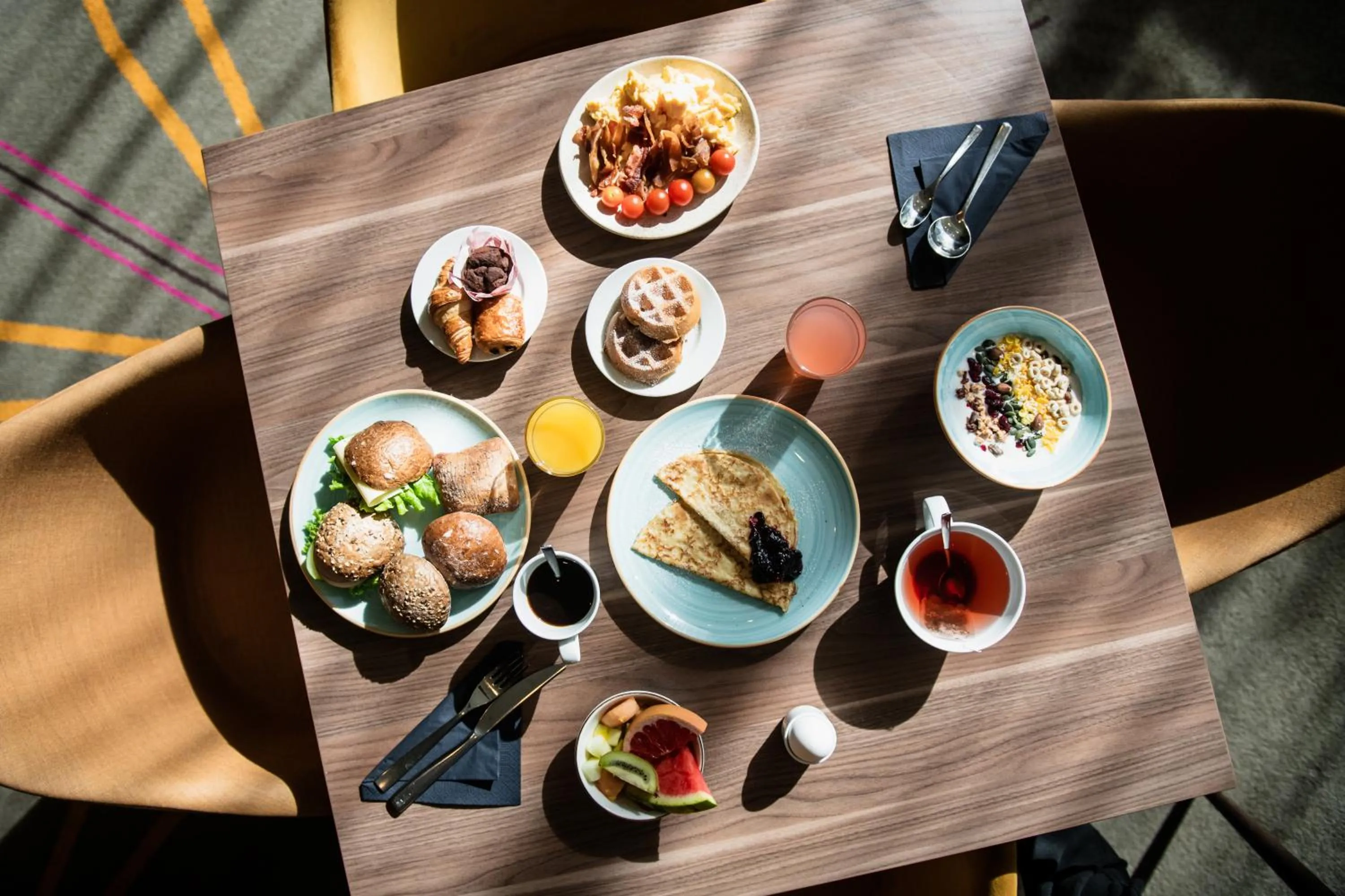 Breakfast in Clarion Hotel Arlanda Airport Terminal