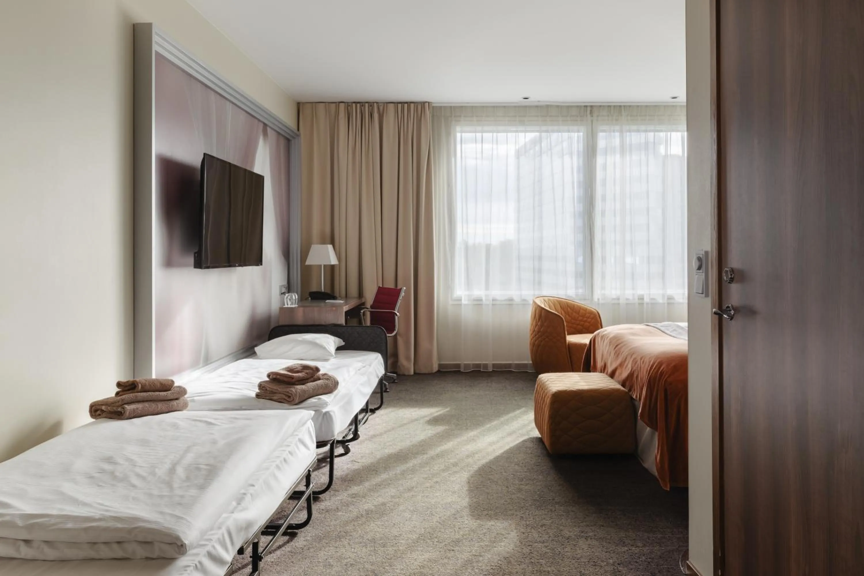 Photo of the whole room, Bed in Clarion Hotel Arlanda Airport Terminal