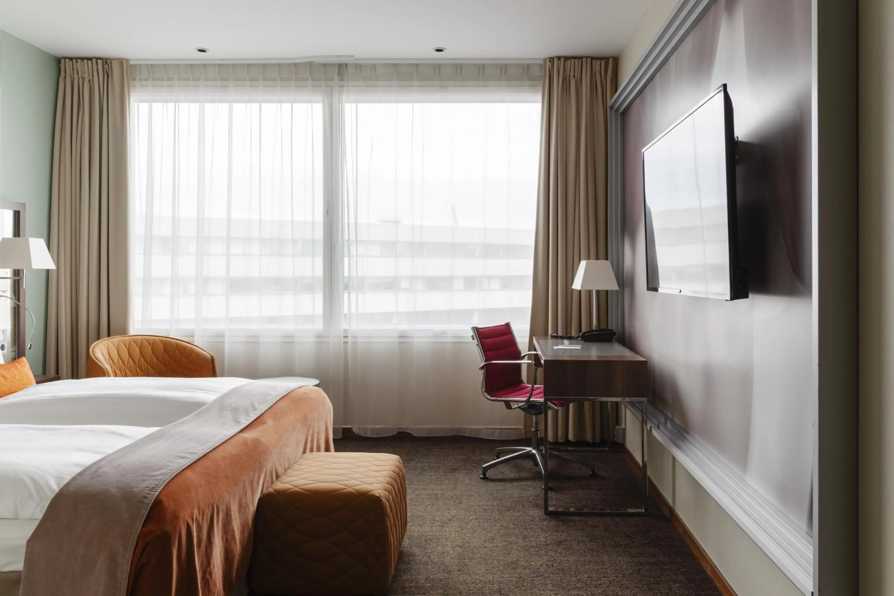 Bedroom, Bed in Clarion Hotel Arlanda Airport Terminal