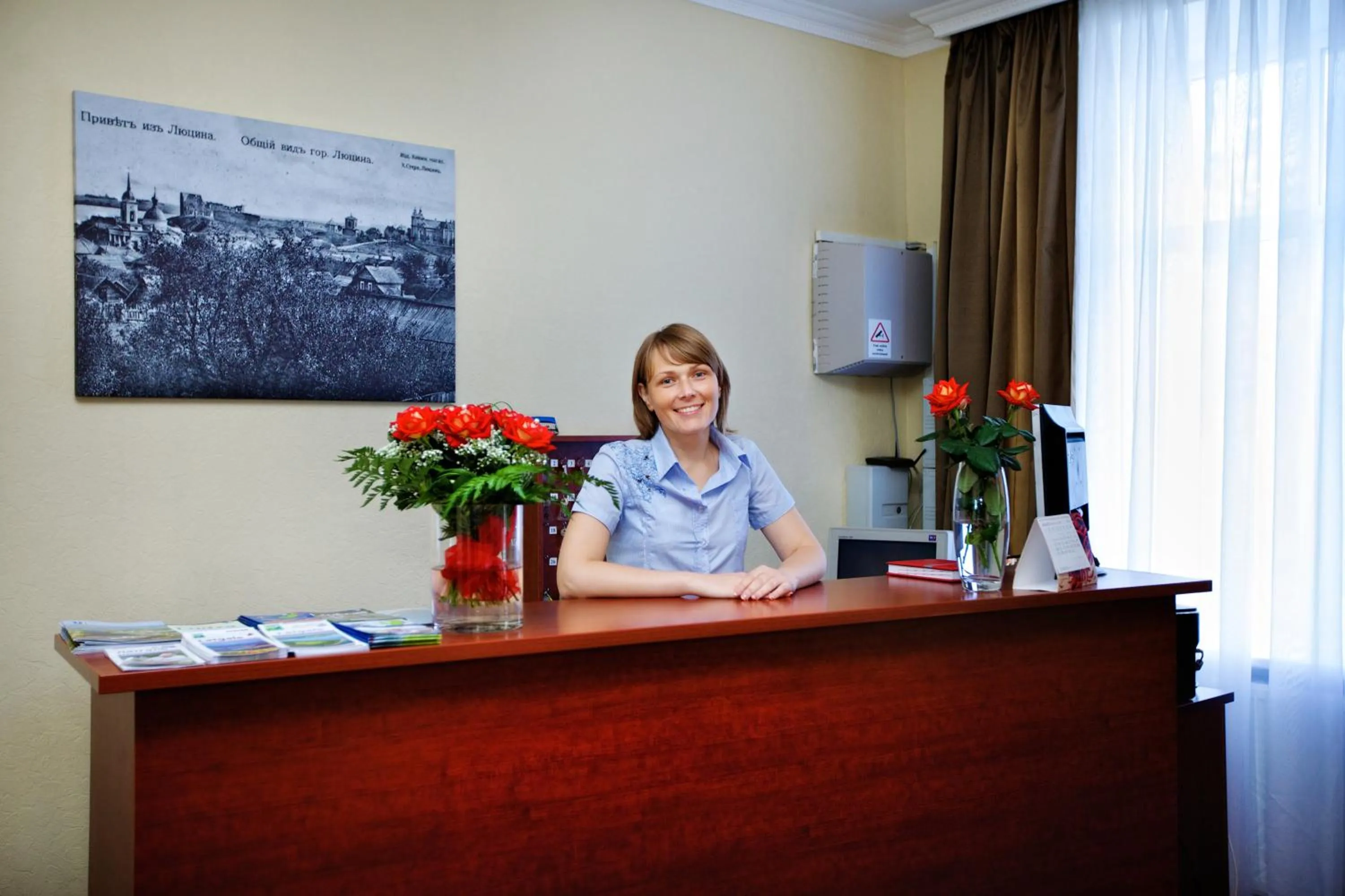 Staff in Lucia with Self Check-in