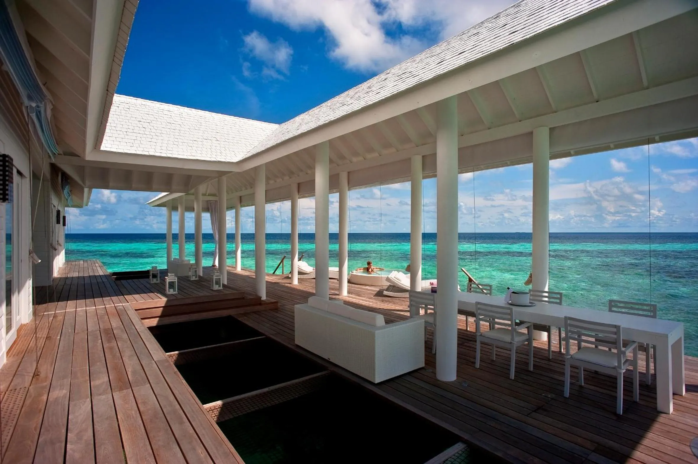 Balcony/Terrace in Diamonds Athuruga Maldives Resort & Spa