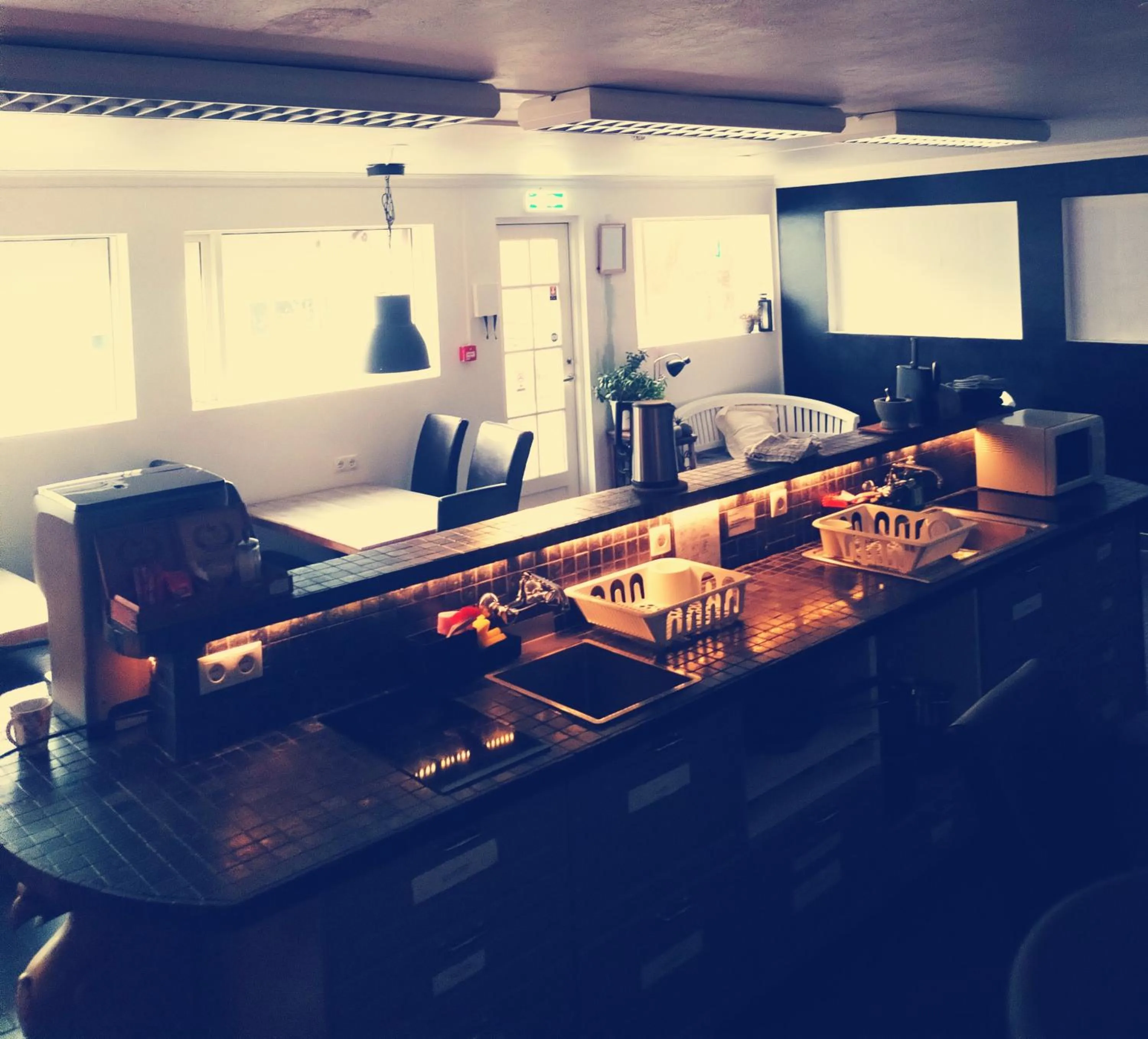 Kitchen or kitchenette in Selfoss Hostel