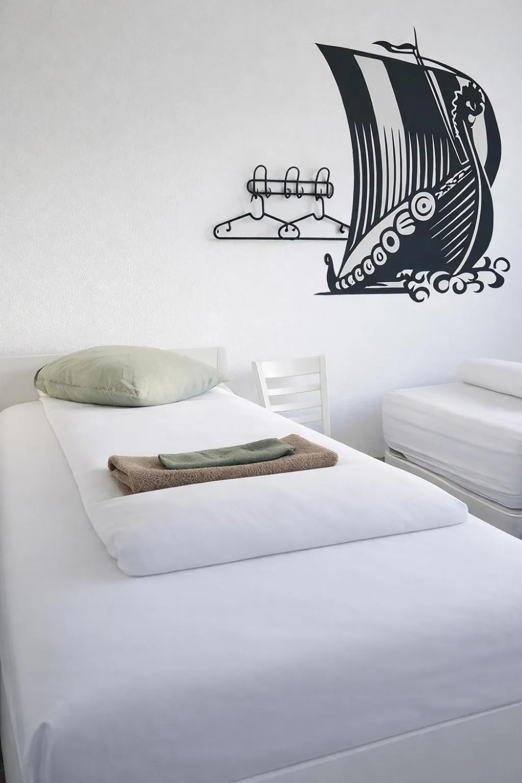 View (from property/room), Bed in Selfoss Hostel