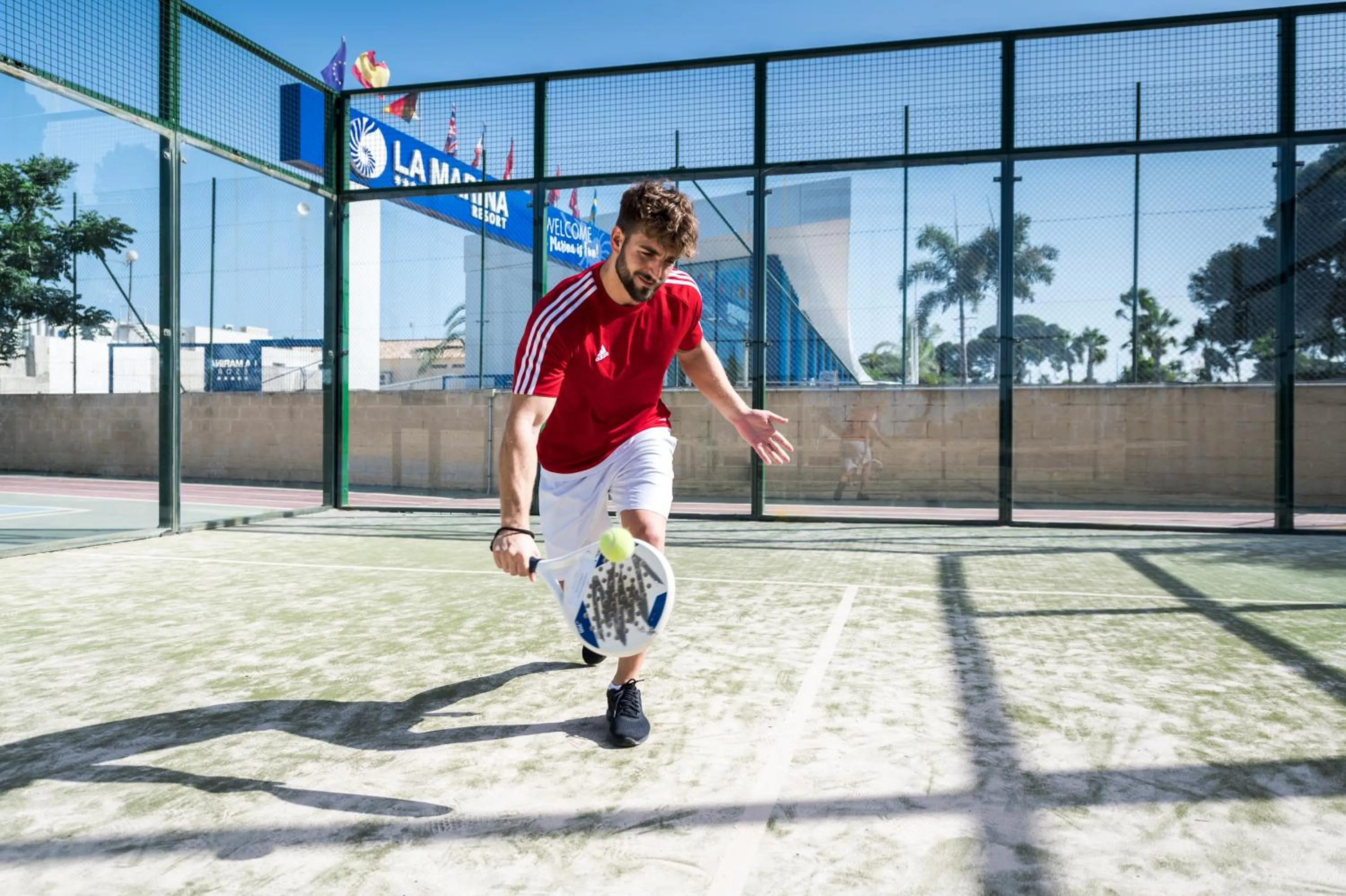 Tennis court in La Marina Resort