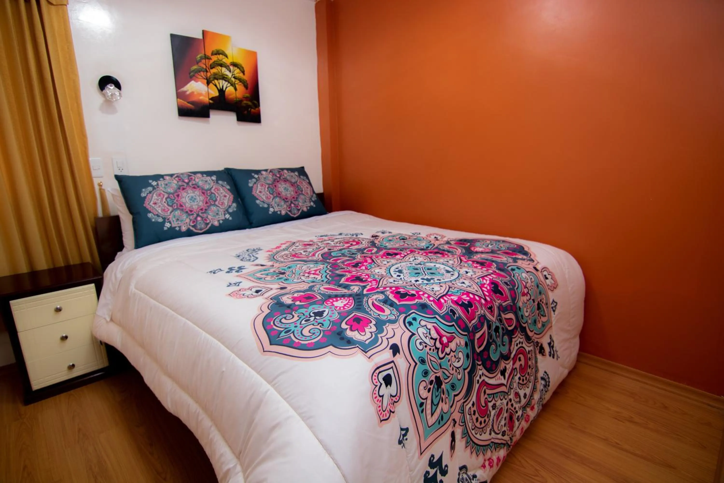 Bed in Hostal Alpachaca - New Quito Airport