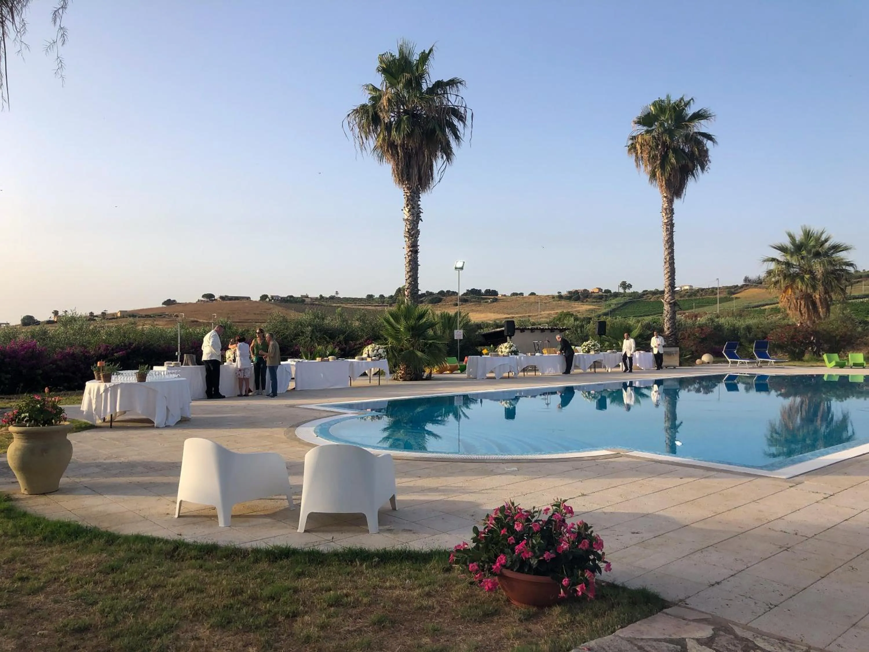 Pool view in Fattoria Manostalla Villa Chiarelli