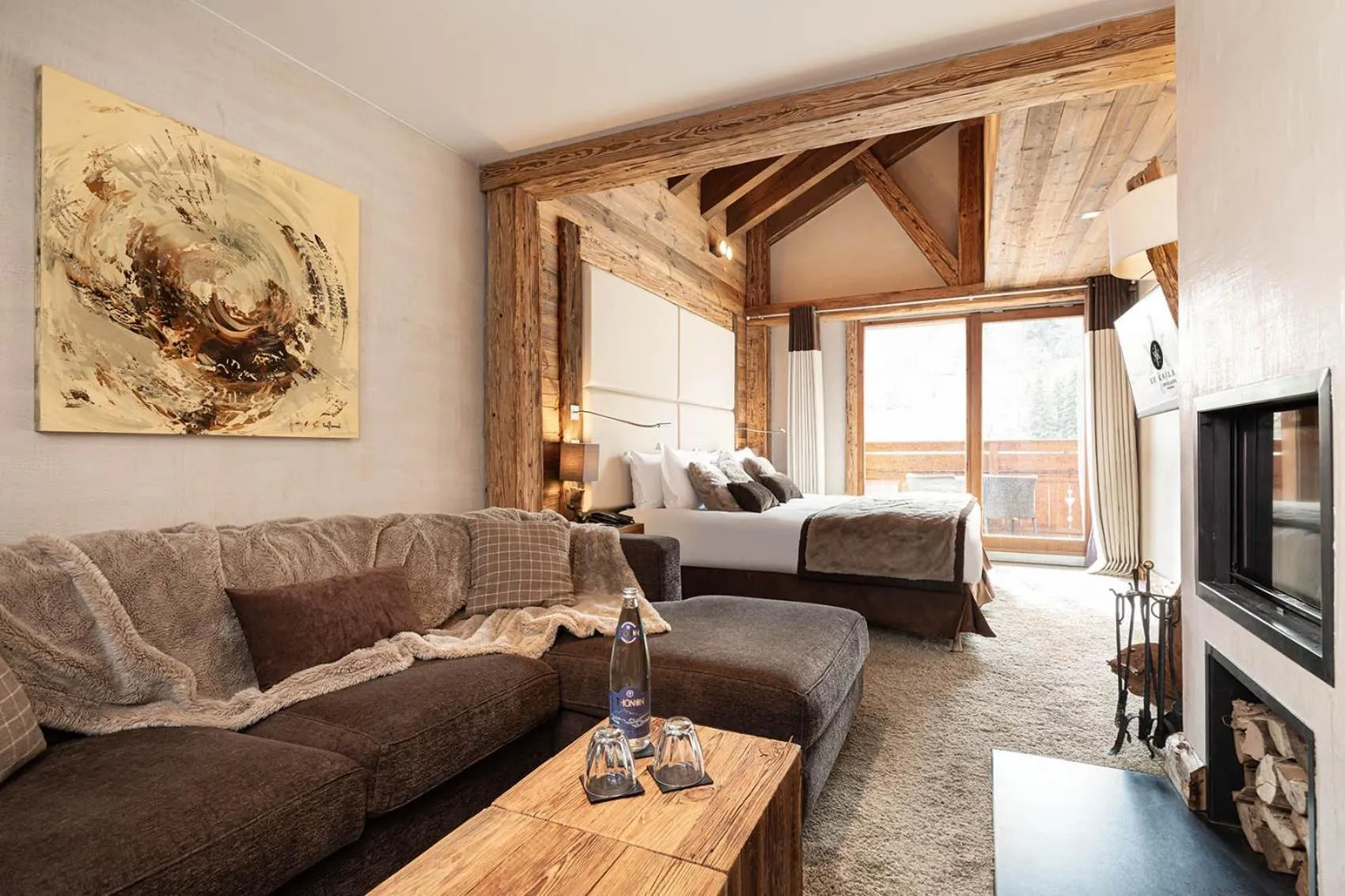 Seating area in Le Kaïla