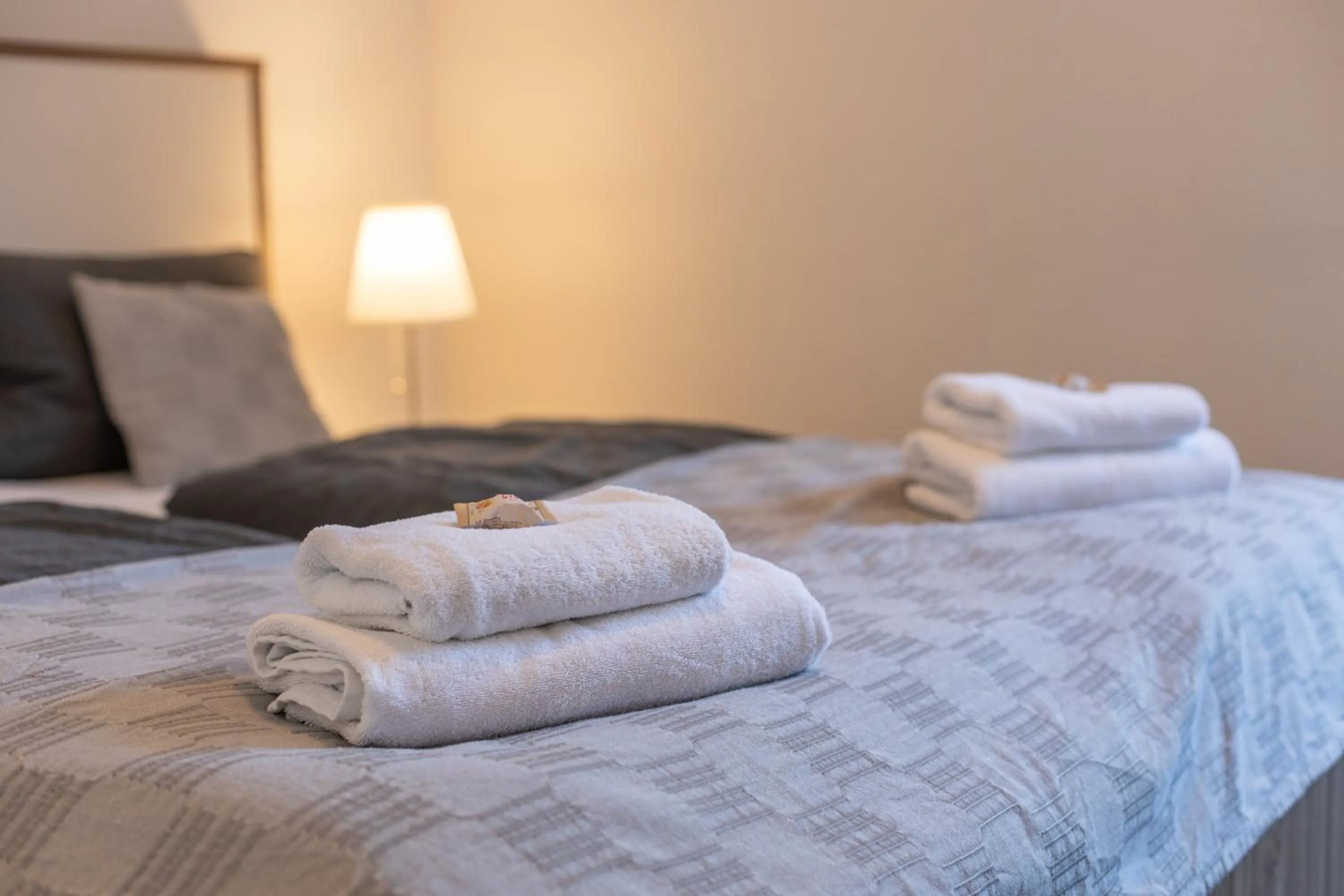 Bed in Gästehaus Wahnbek