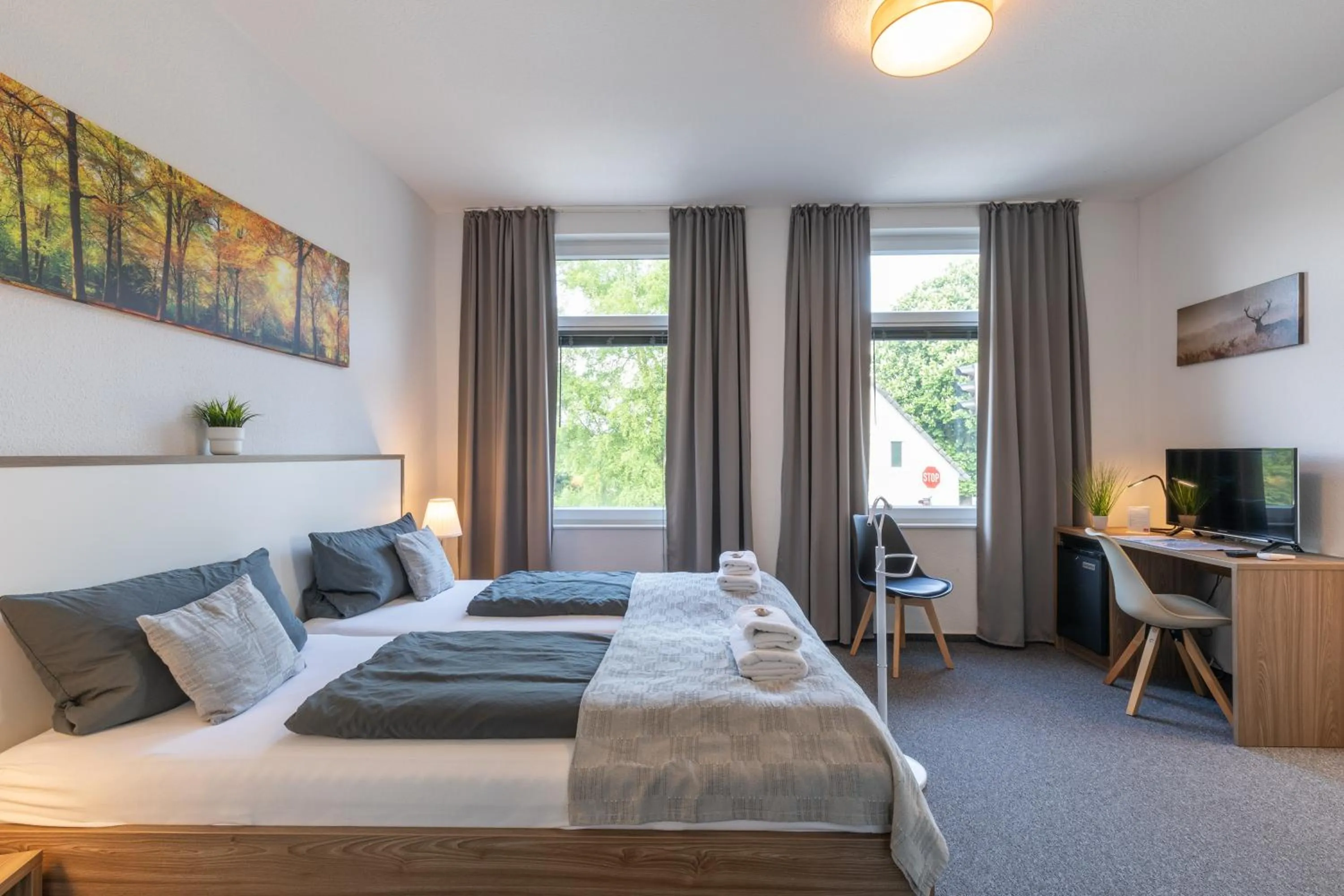 Bed in Gästehaus Wahnbek