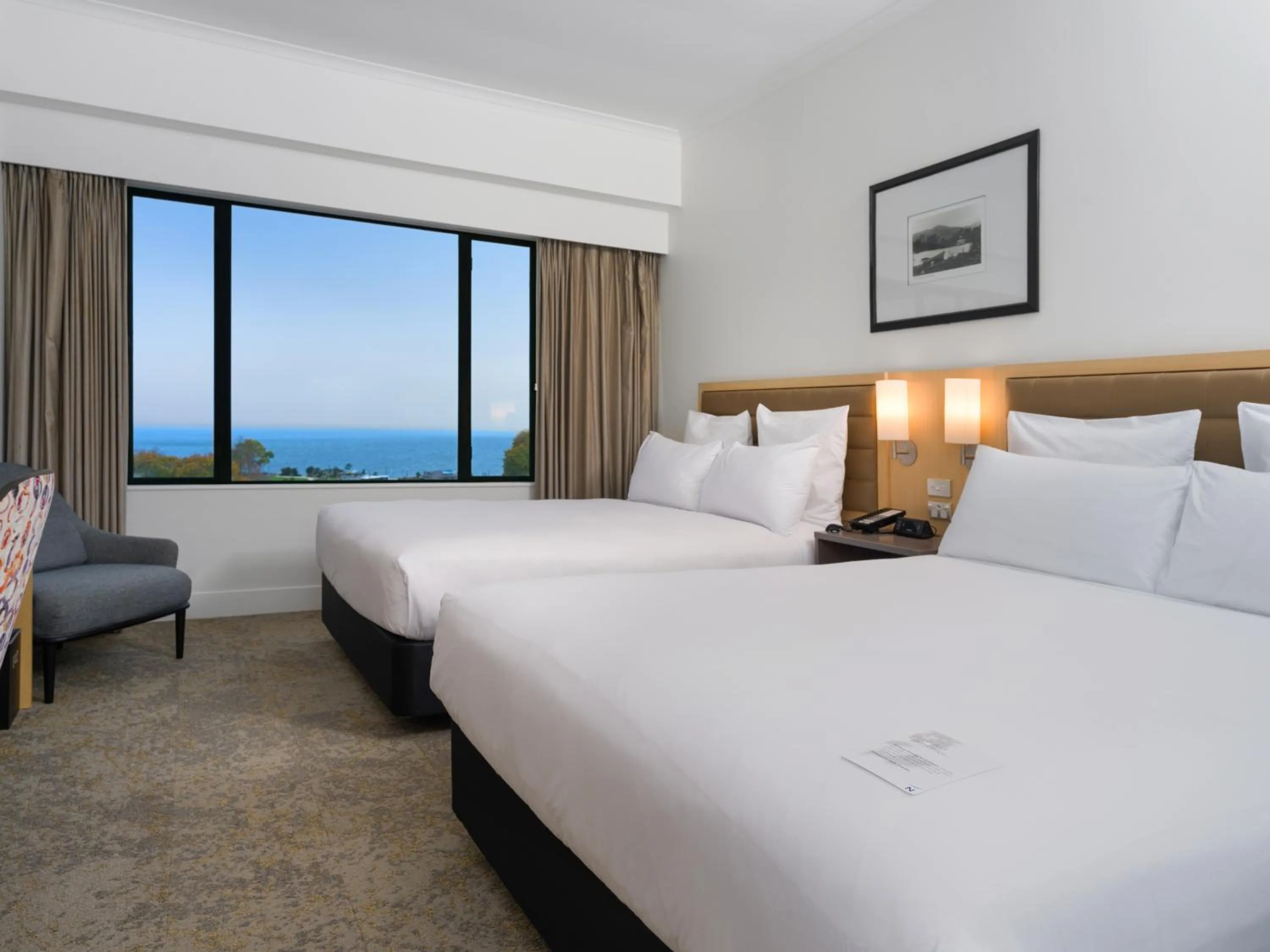 View (from property/room), Bed in Novotel Rotorua Lakeside