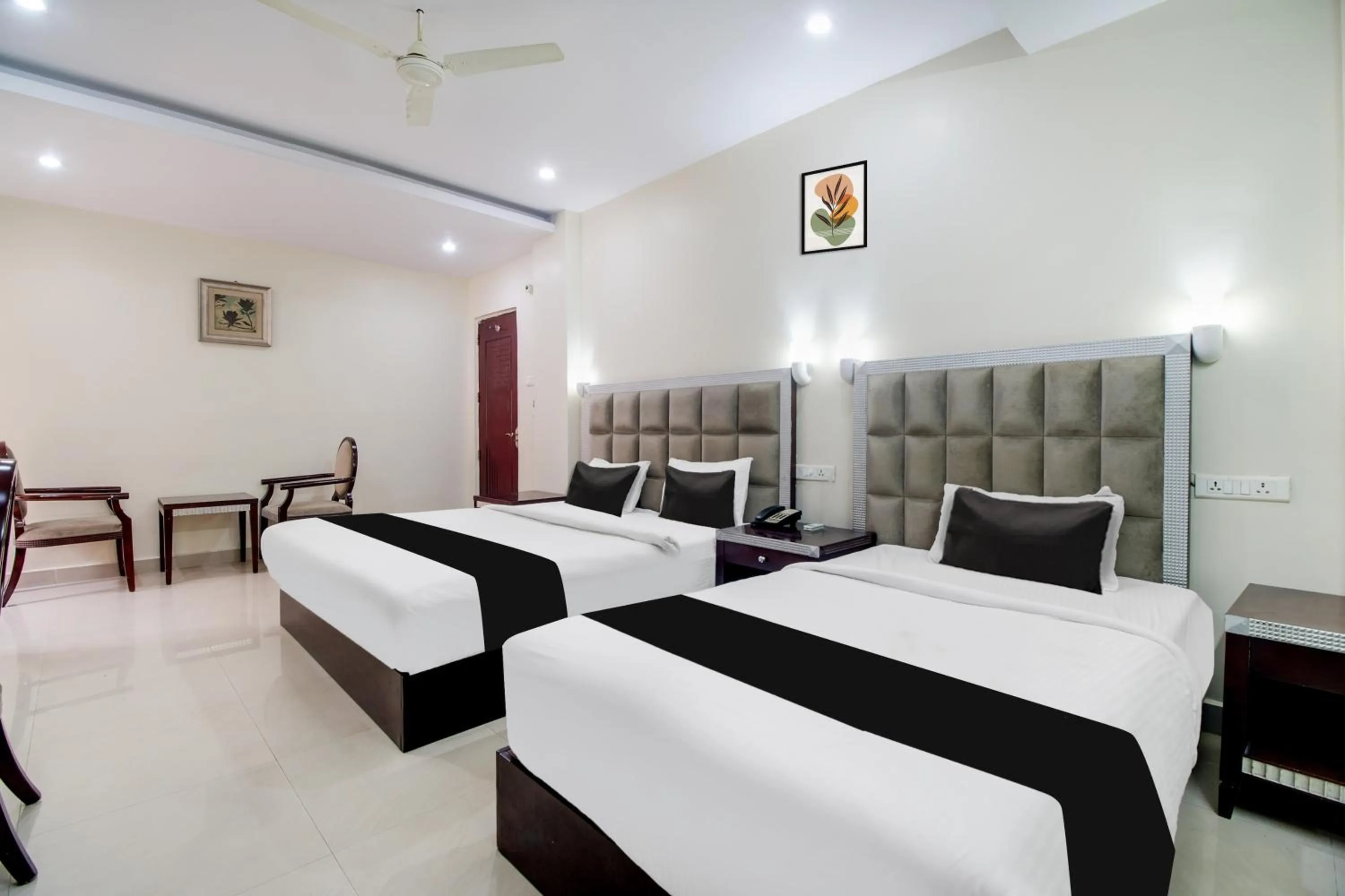 Bedroom, Bed in Townhouse Gajuwaka Near CMR Mall