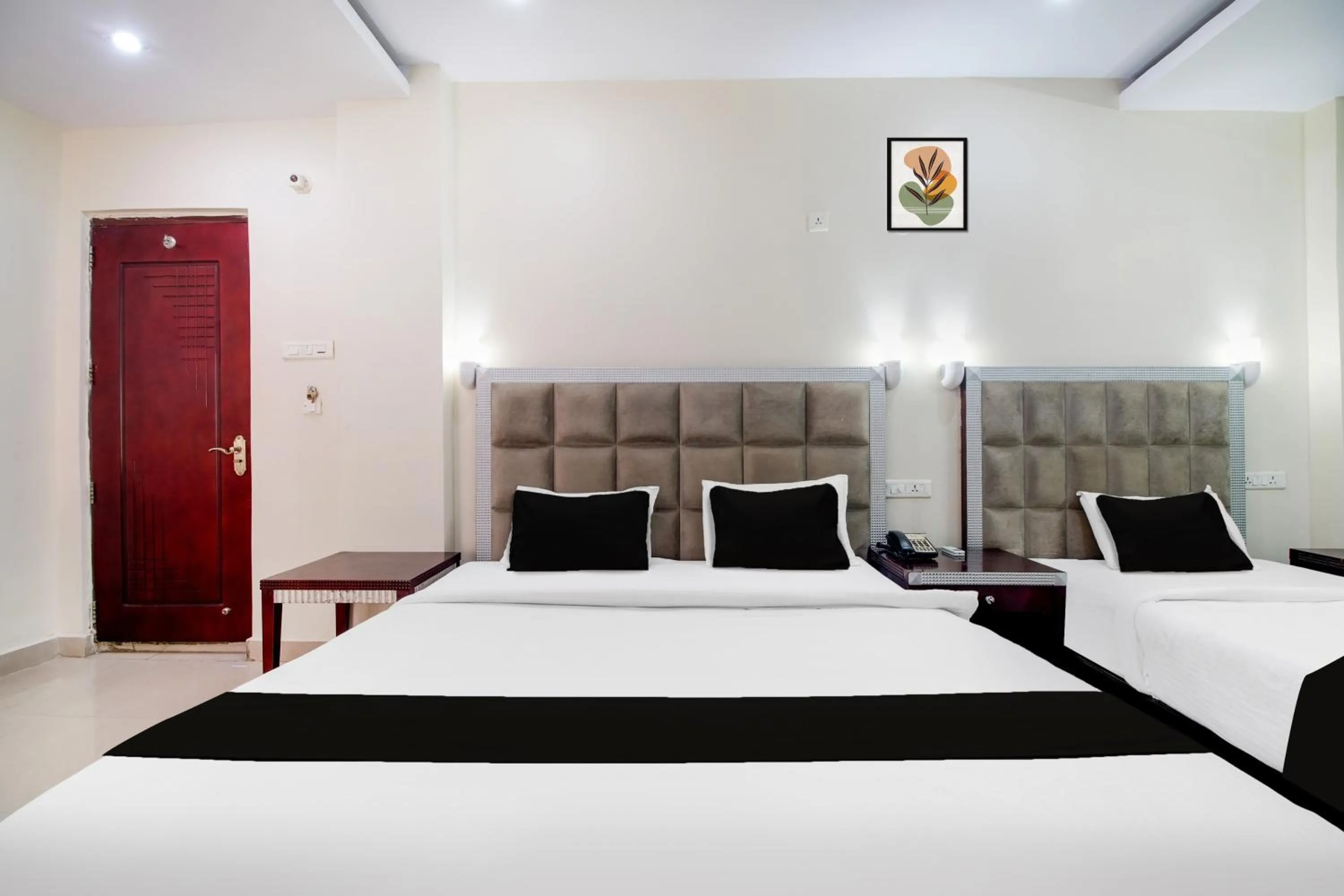 Bedroom, Bed in Townhouse Gajuwaka Near CMR Mall