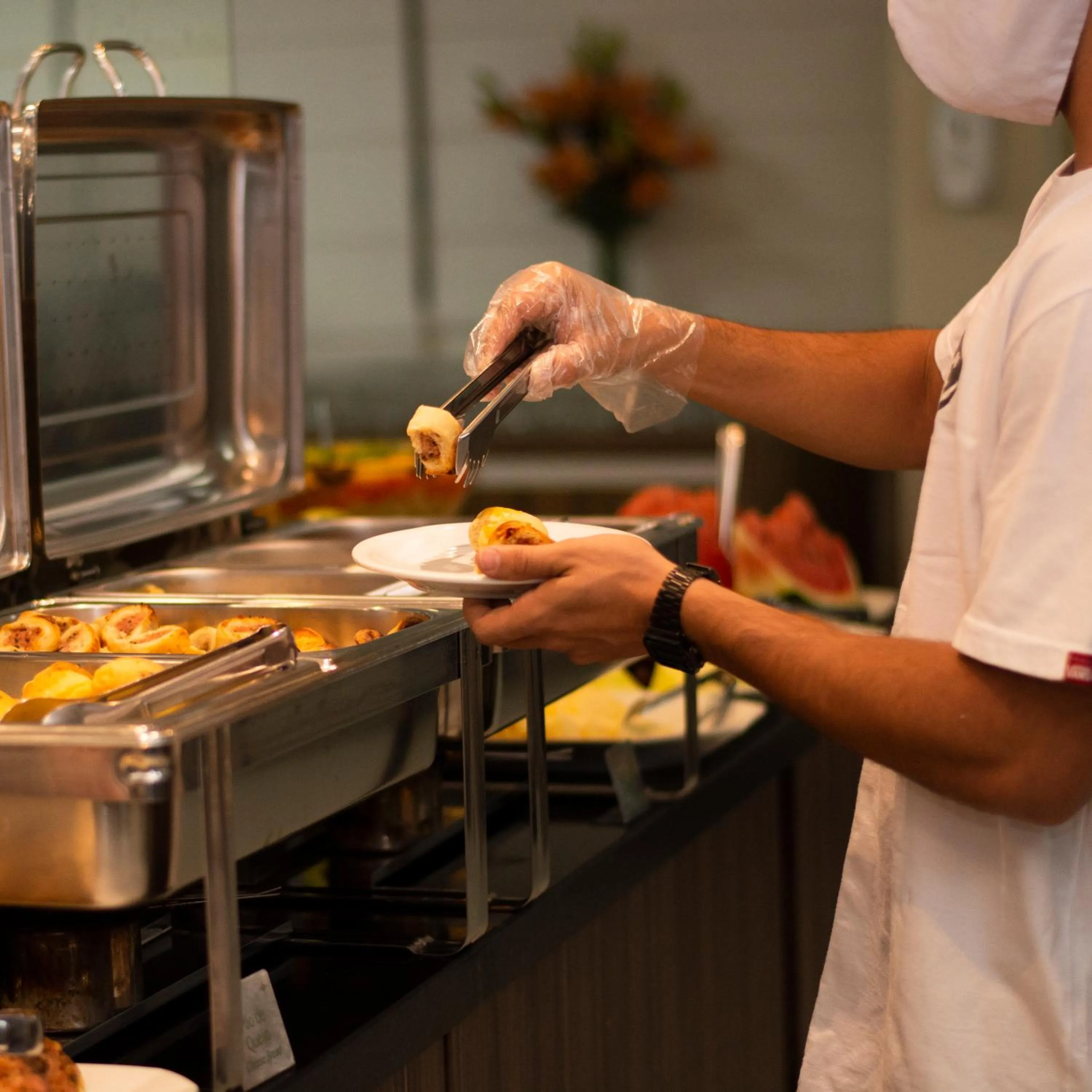 Breakfast in Golden Plaza Hotel
