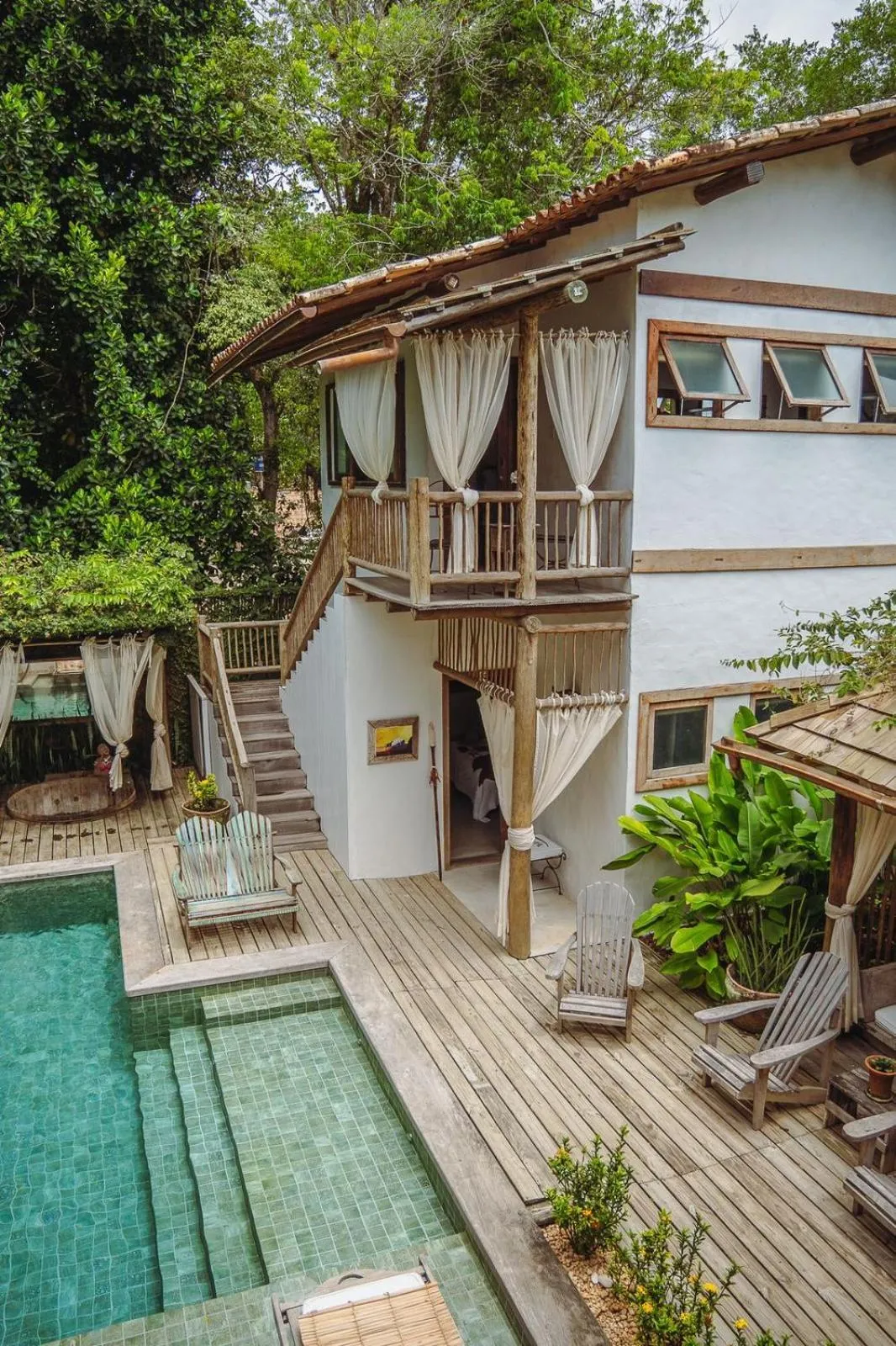 Swimming pool in Pousada Encantada