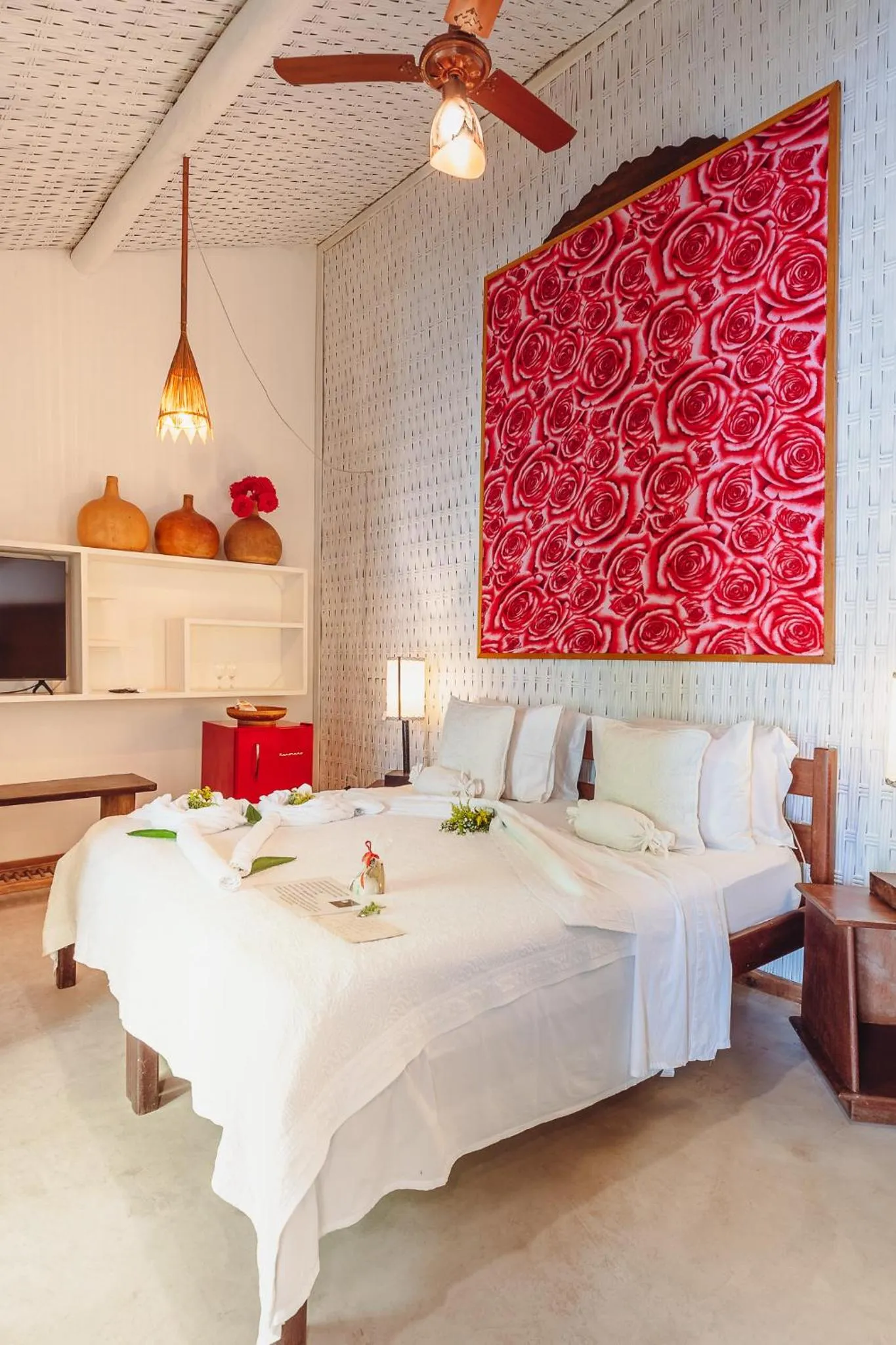 Bed in Pousada Encantada