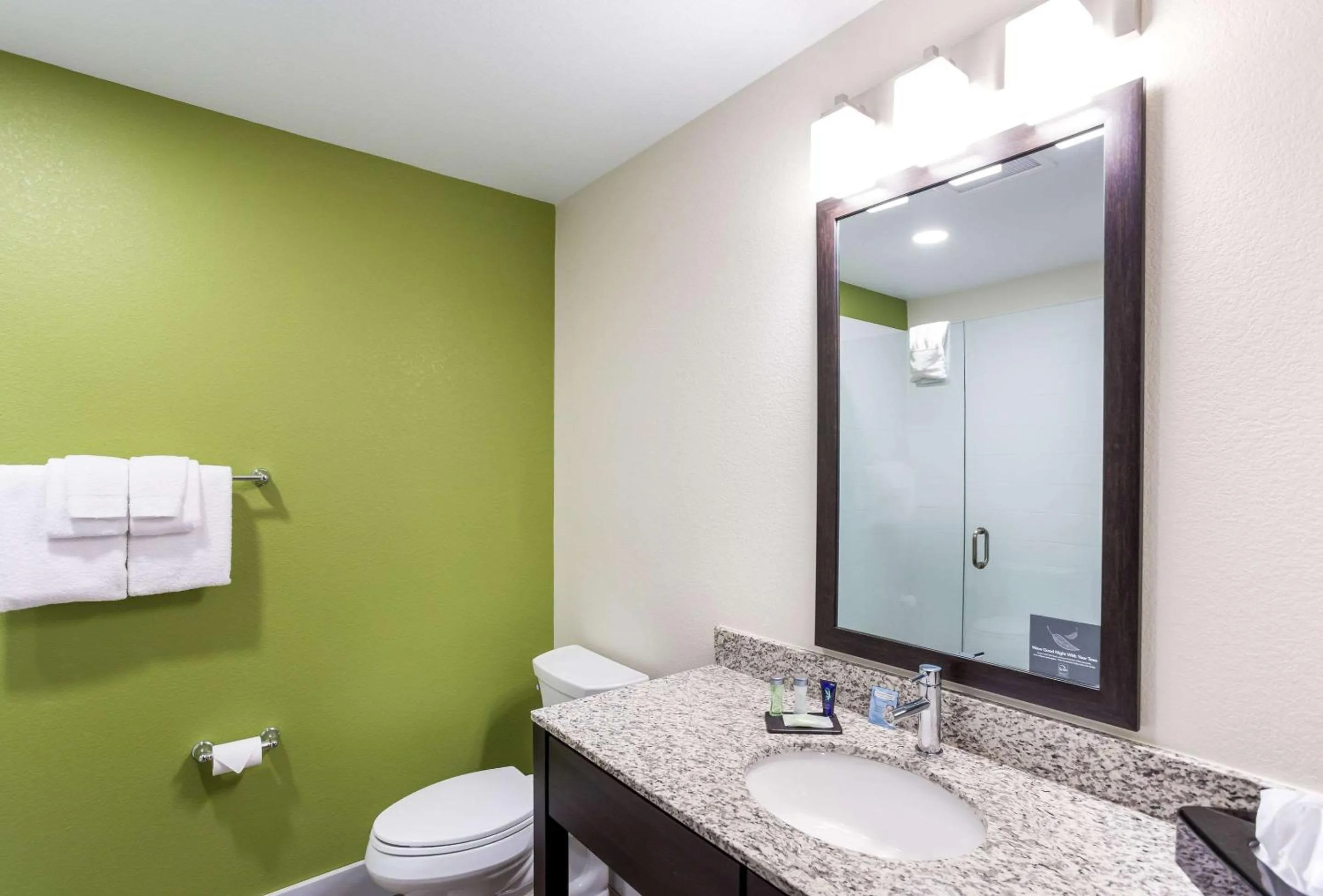 Bathroom in Sleep Inn Logan Ohio-Hocking Hills