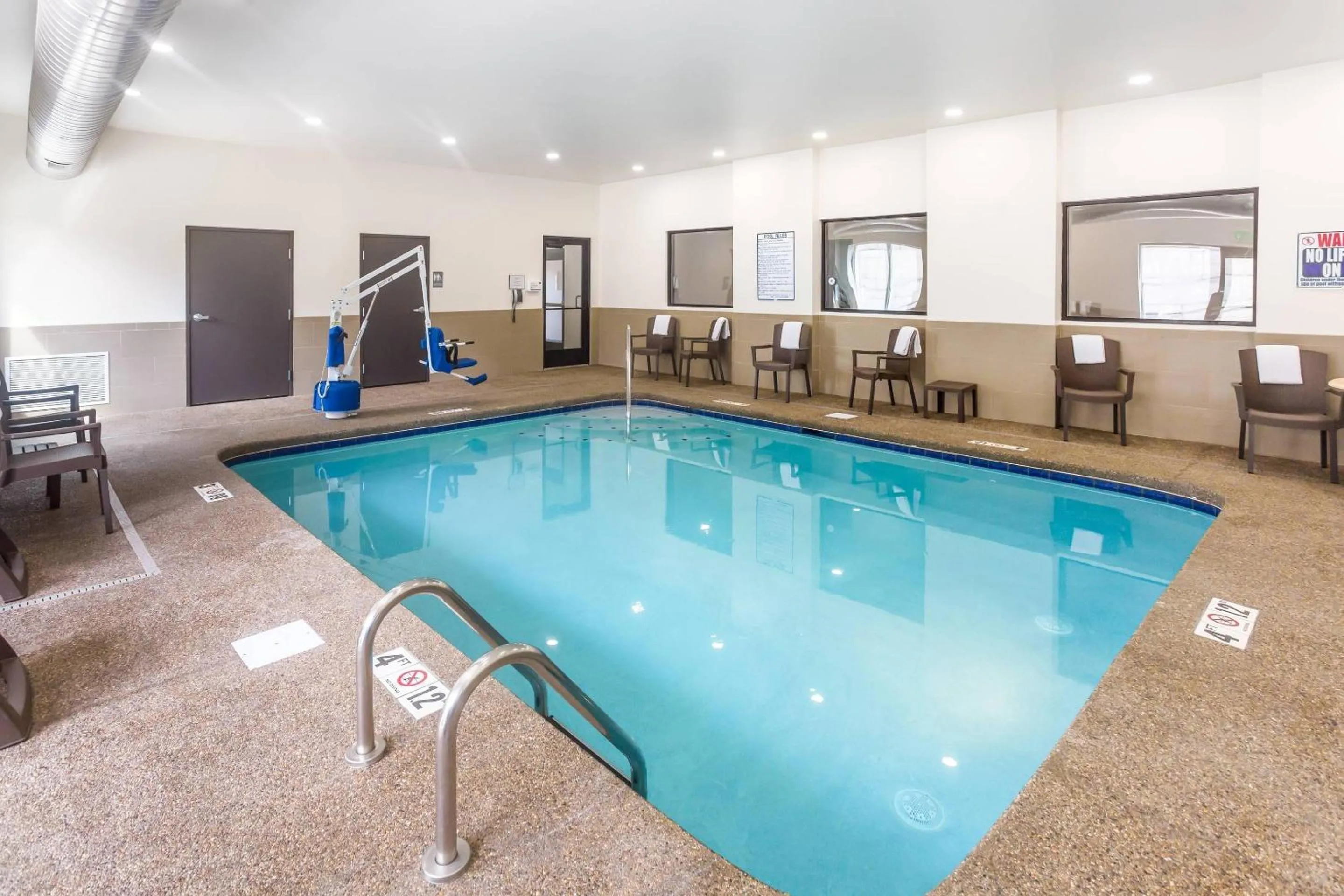 Swimming pool in MainStay Suites Logan Ohio-Hocking Hills