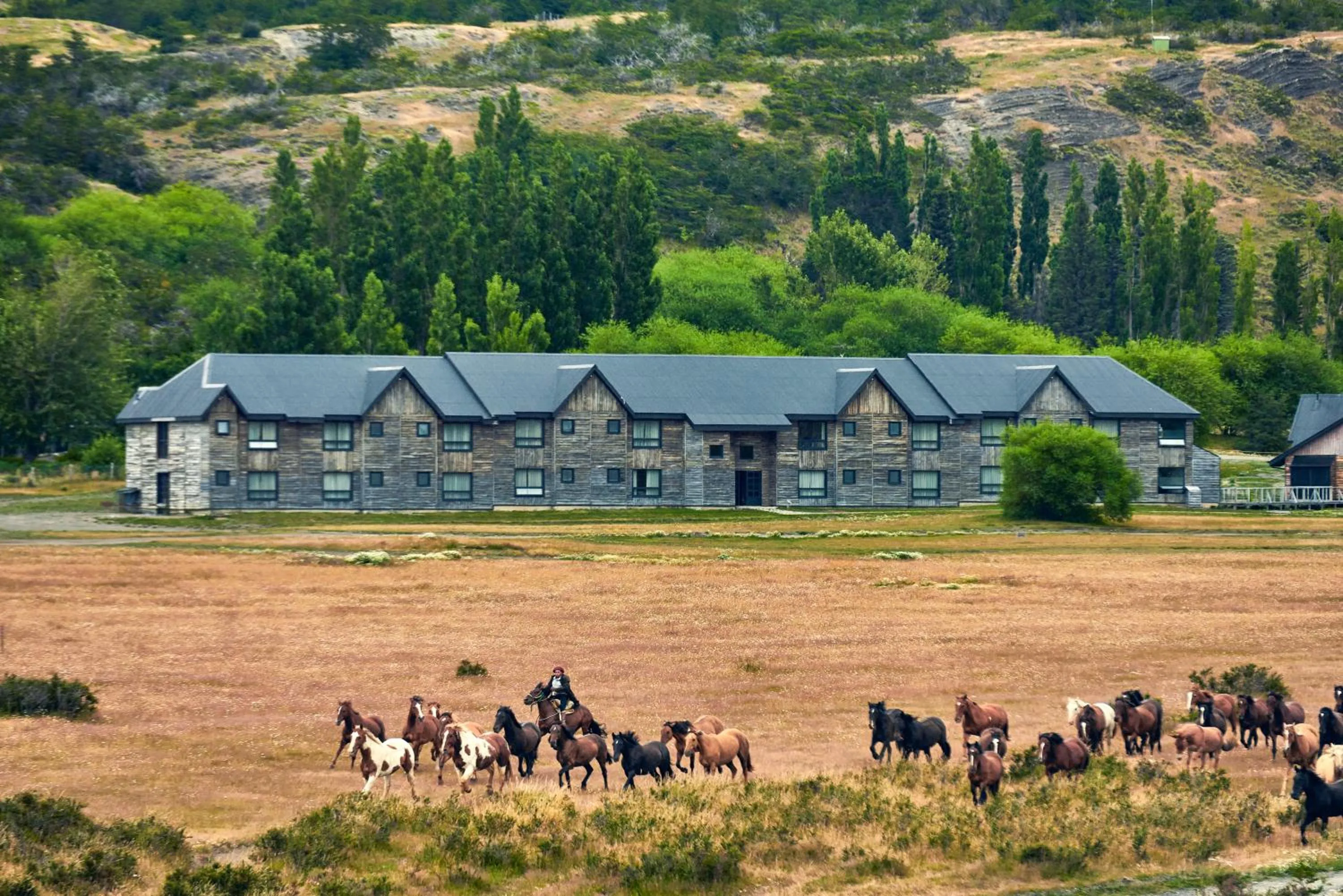 Property building in Hotel Las Torres Patagonia