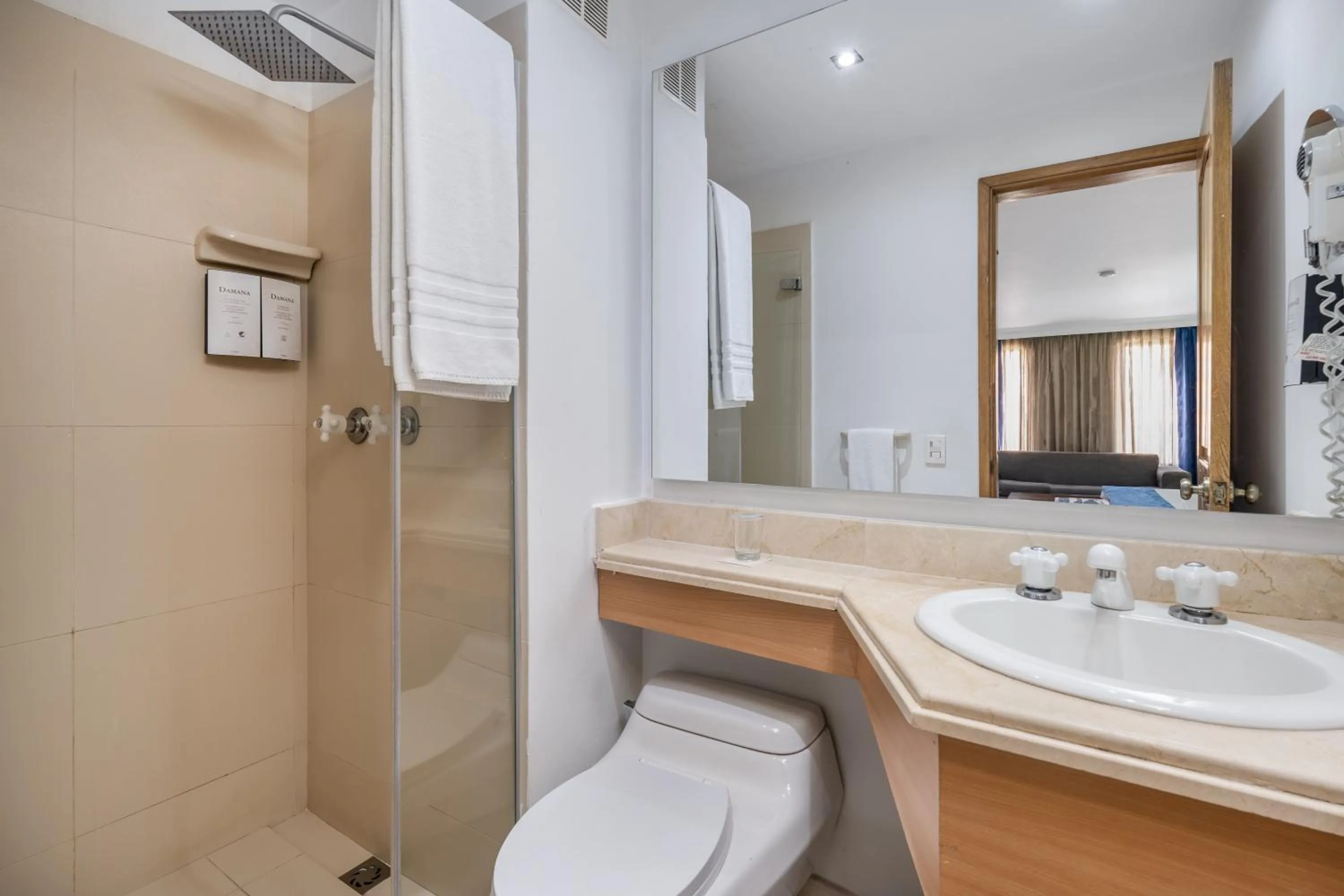 Shower in Hotel Egina Bogotá