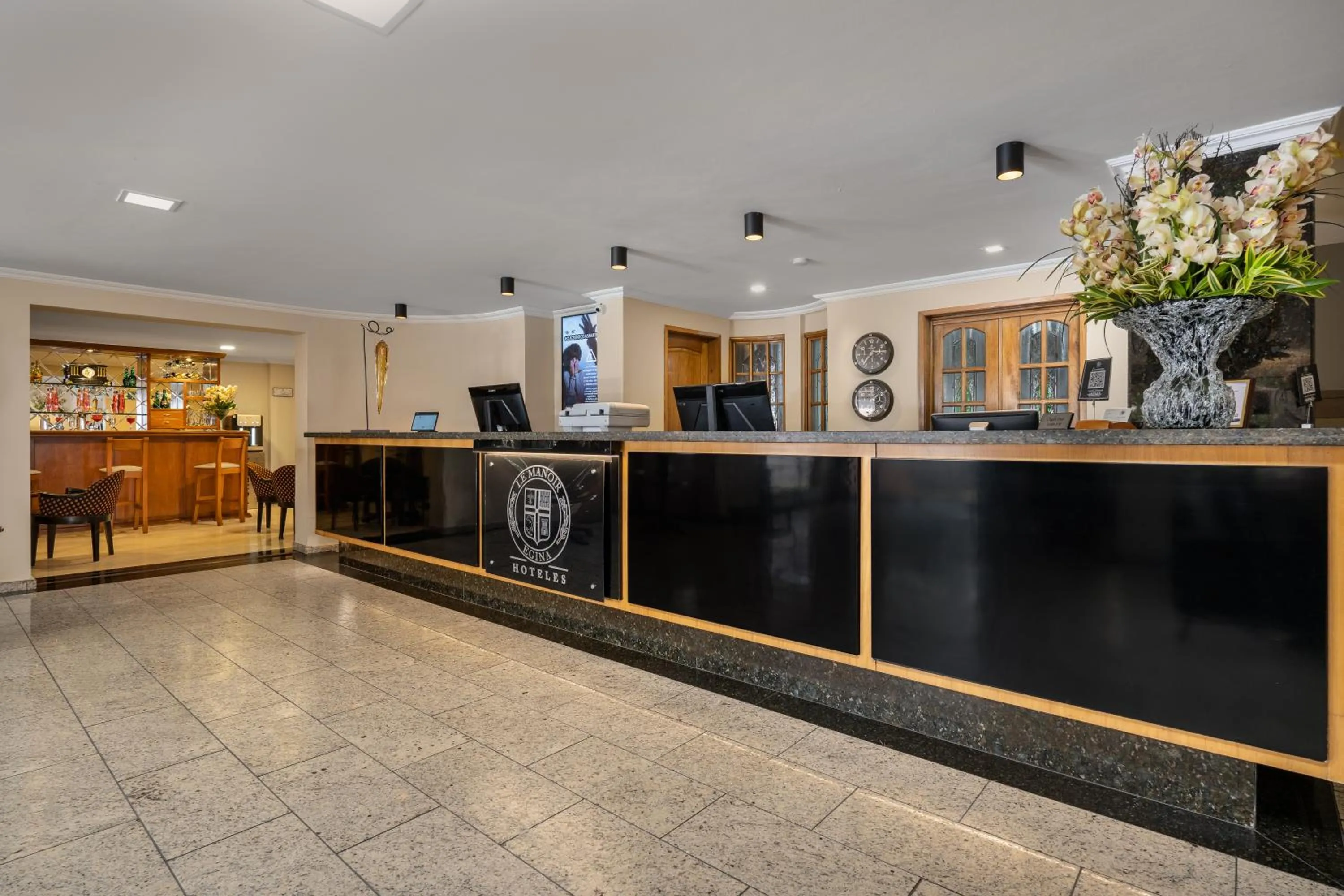 Lobby or reception in Hotel Egina Bogotá