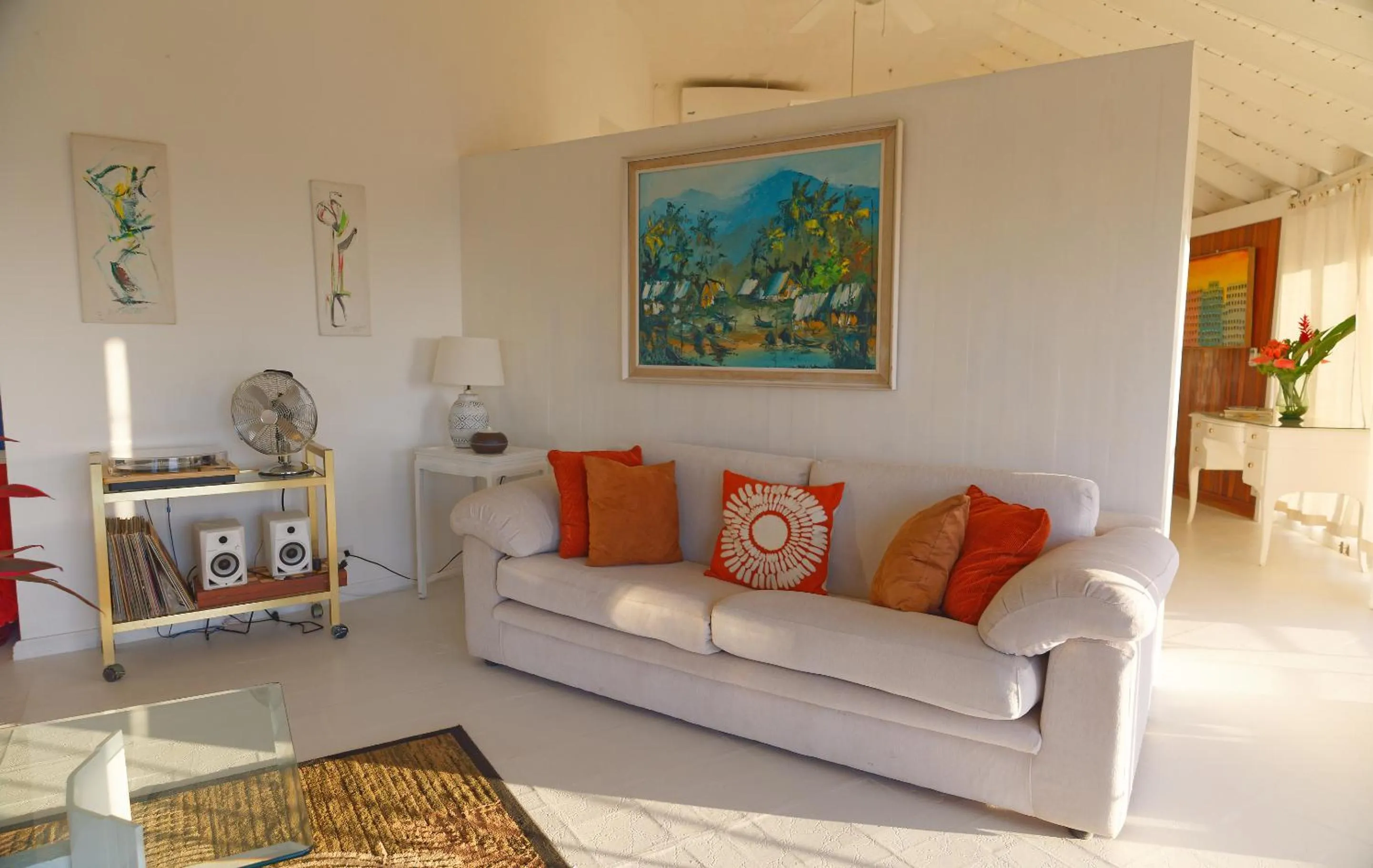 Living room in The Fan Villa