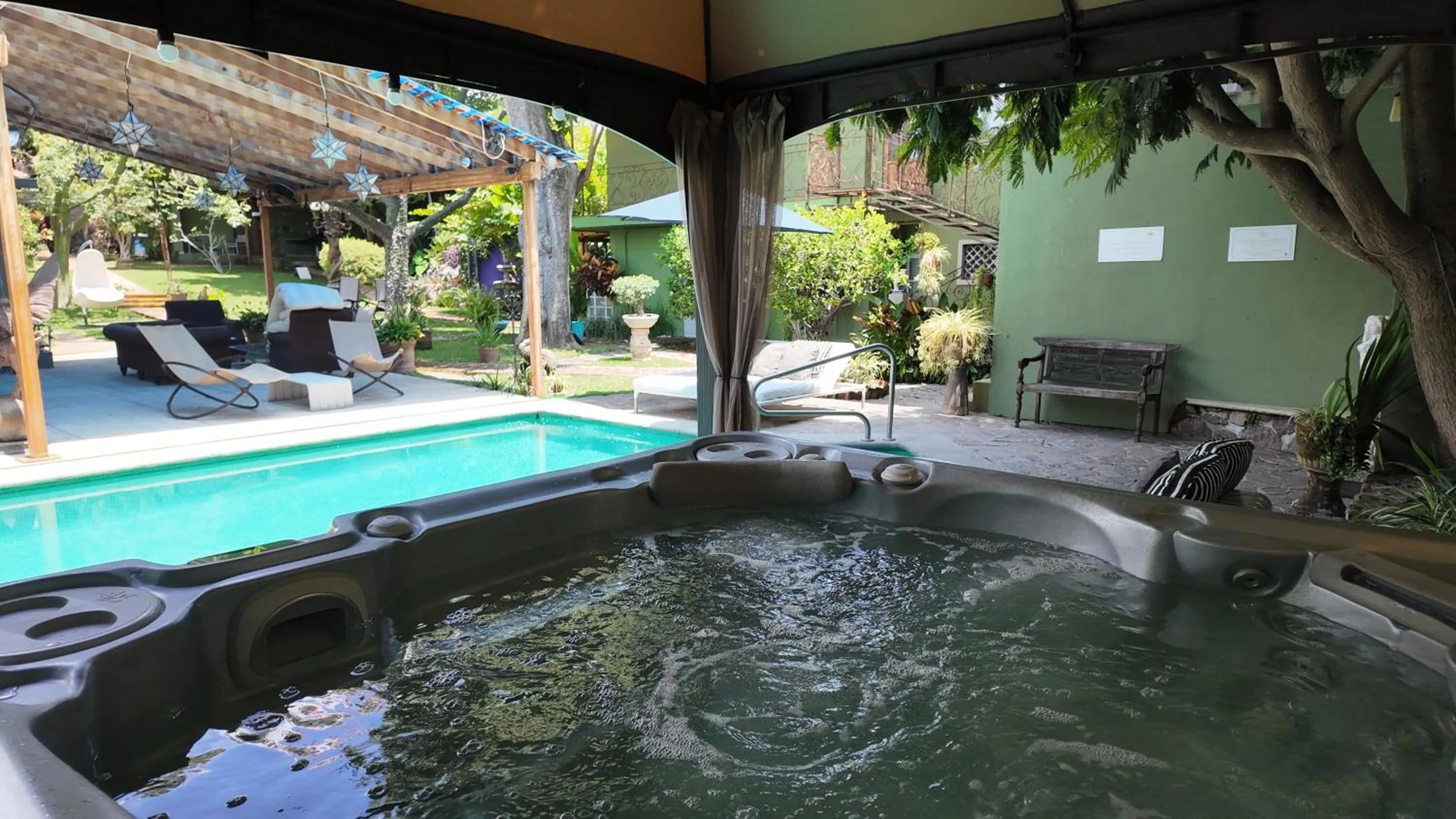 Hot Tub in Hacienda del Lago Boutique Hotel