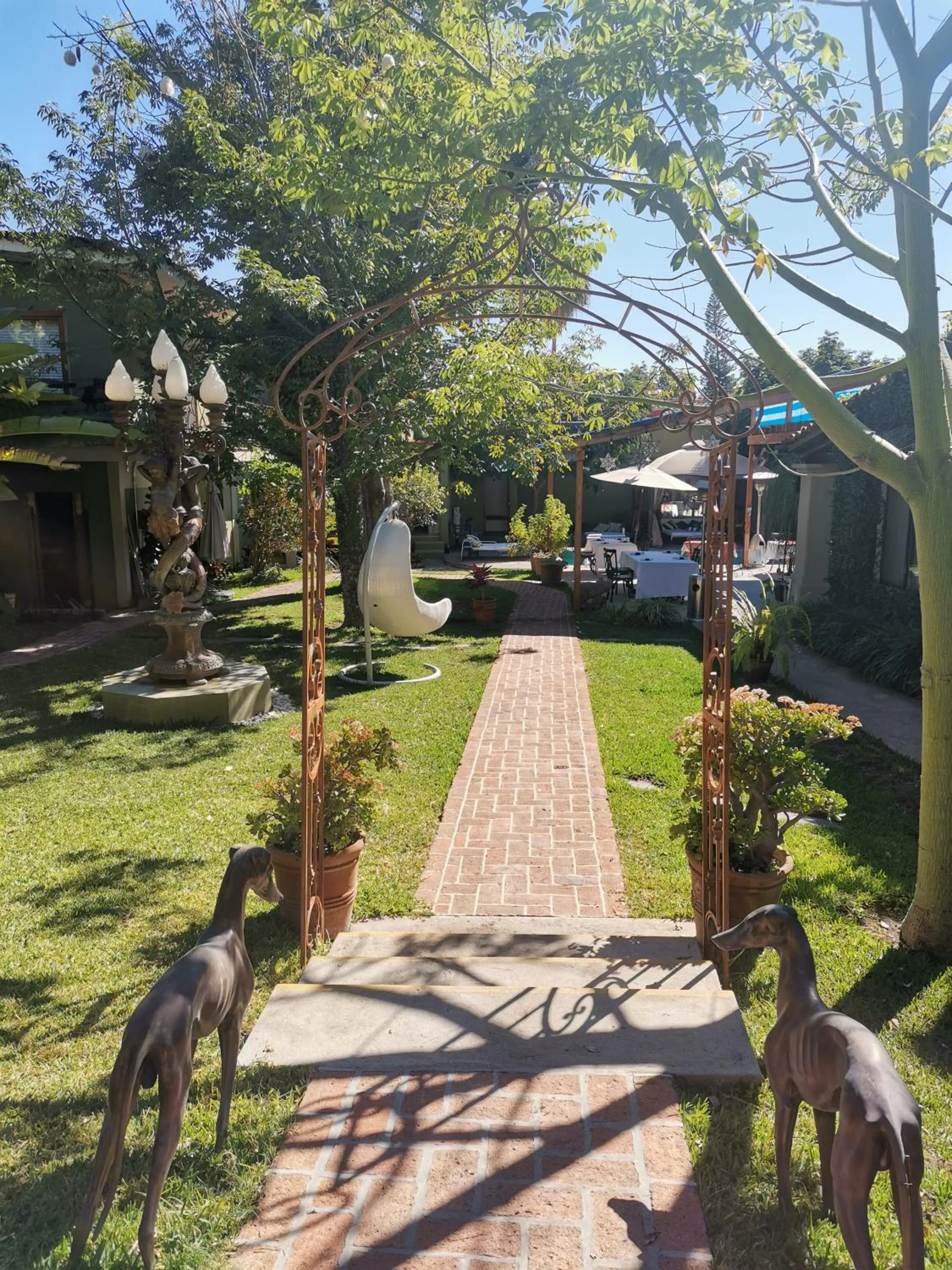 Garden in Hacienda del Lago Boutique Hotel