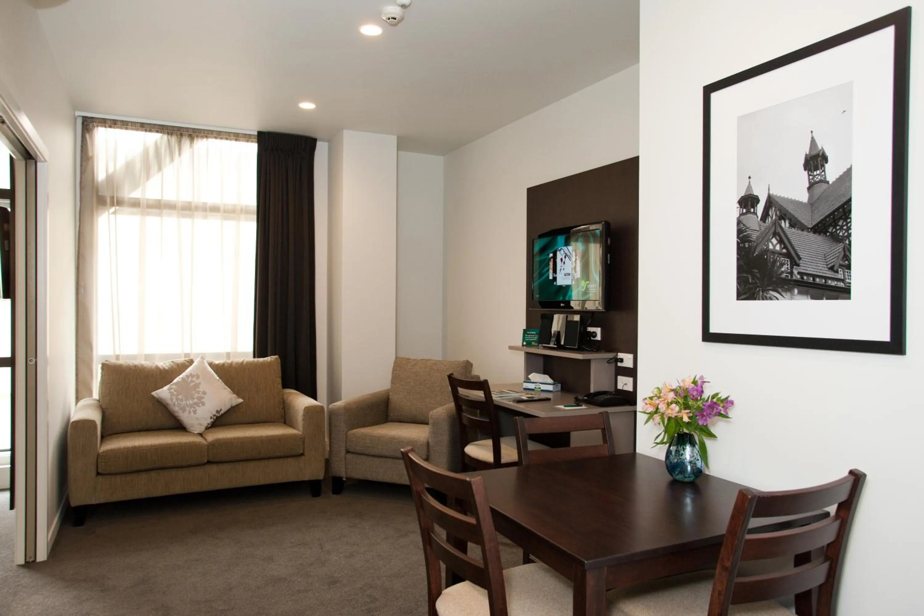 Living room in Quest Rotorua Central